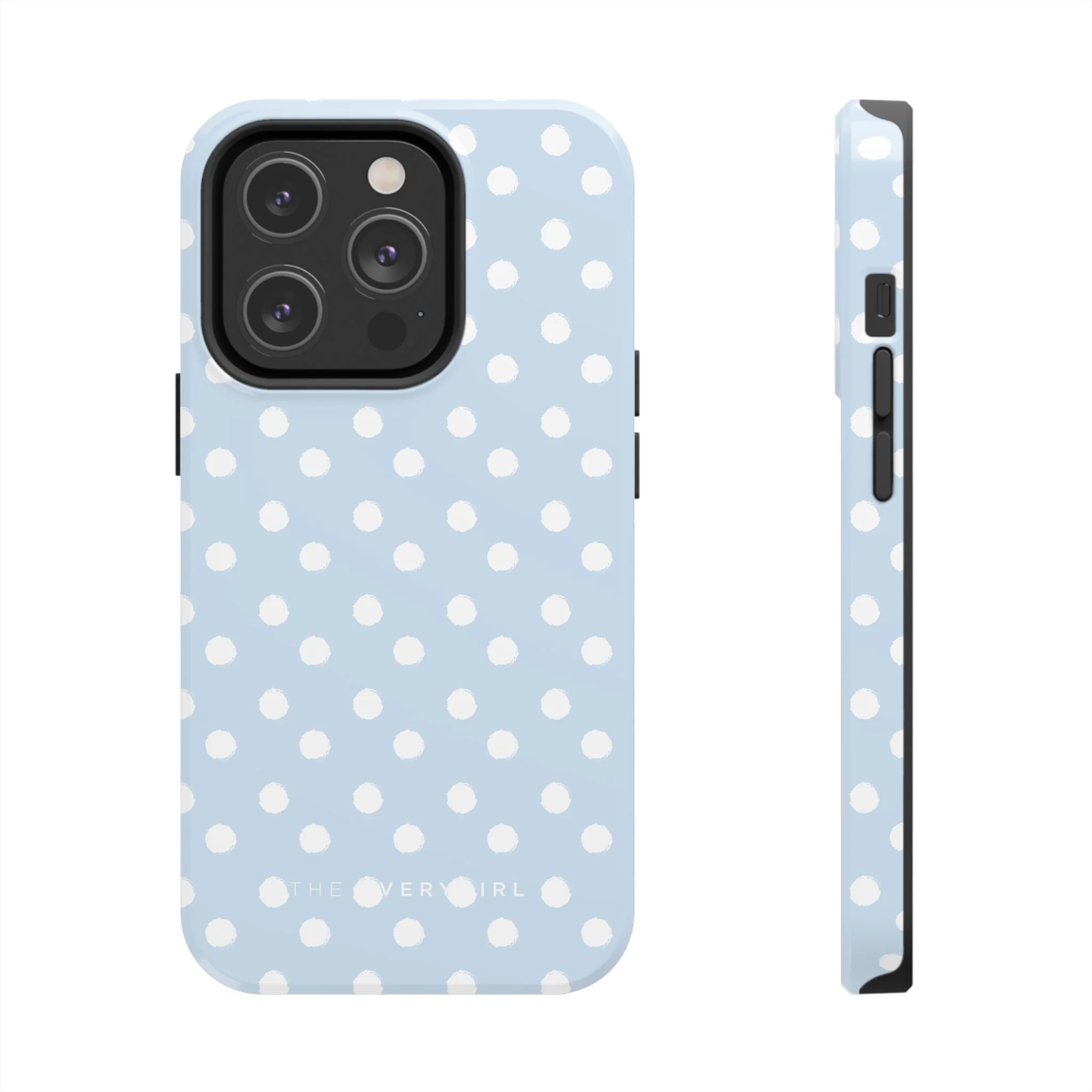 Blue & White Polka Dots Phone Case - Image 13