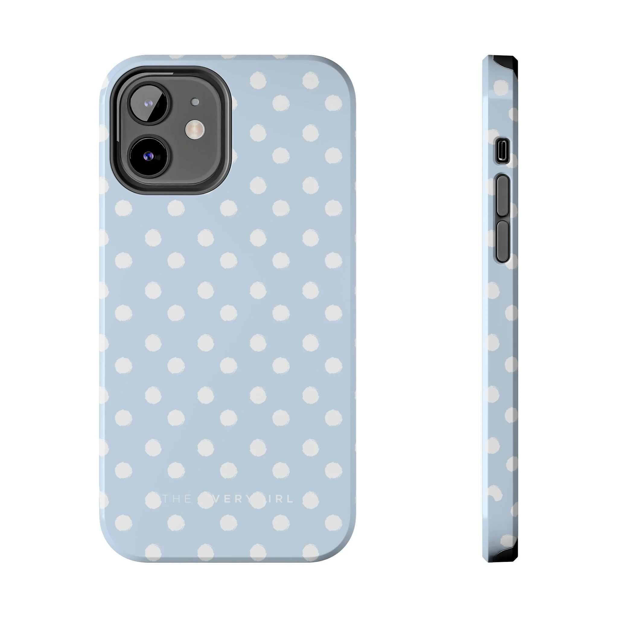 Blue & White Polka Dots Phone Case - Image 4