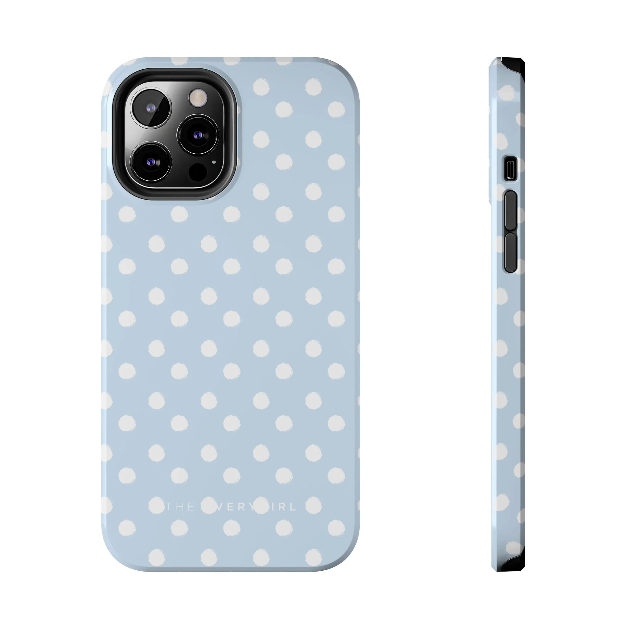 Blue & White Polka Dots Phone Case - Image 7