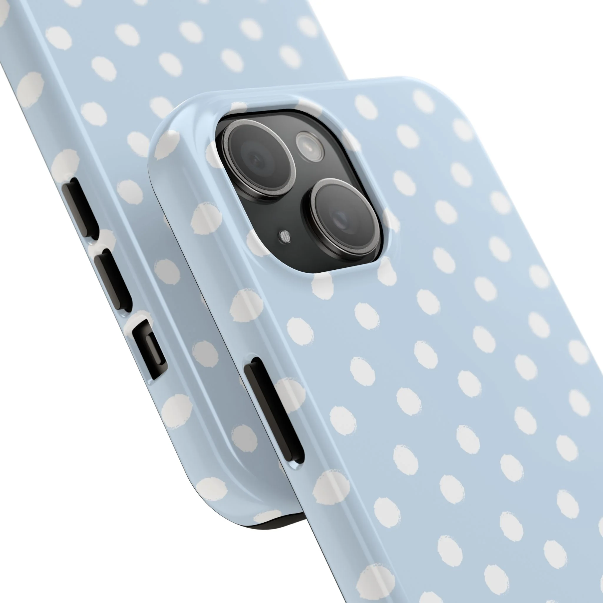 Blue & White Polka Dots Phone Case - Image 70