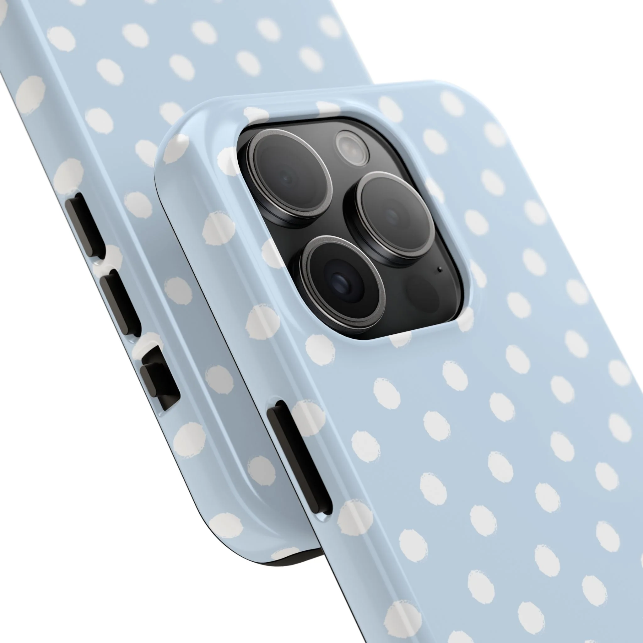 Blue & White Polka Dots Phone Case - Image 73