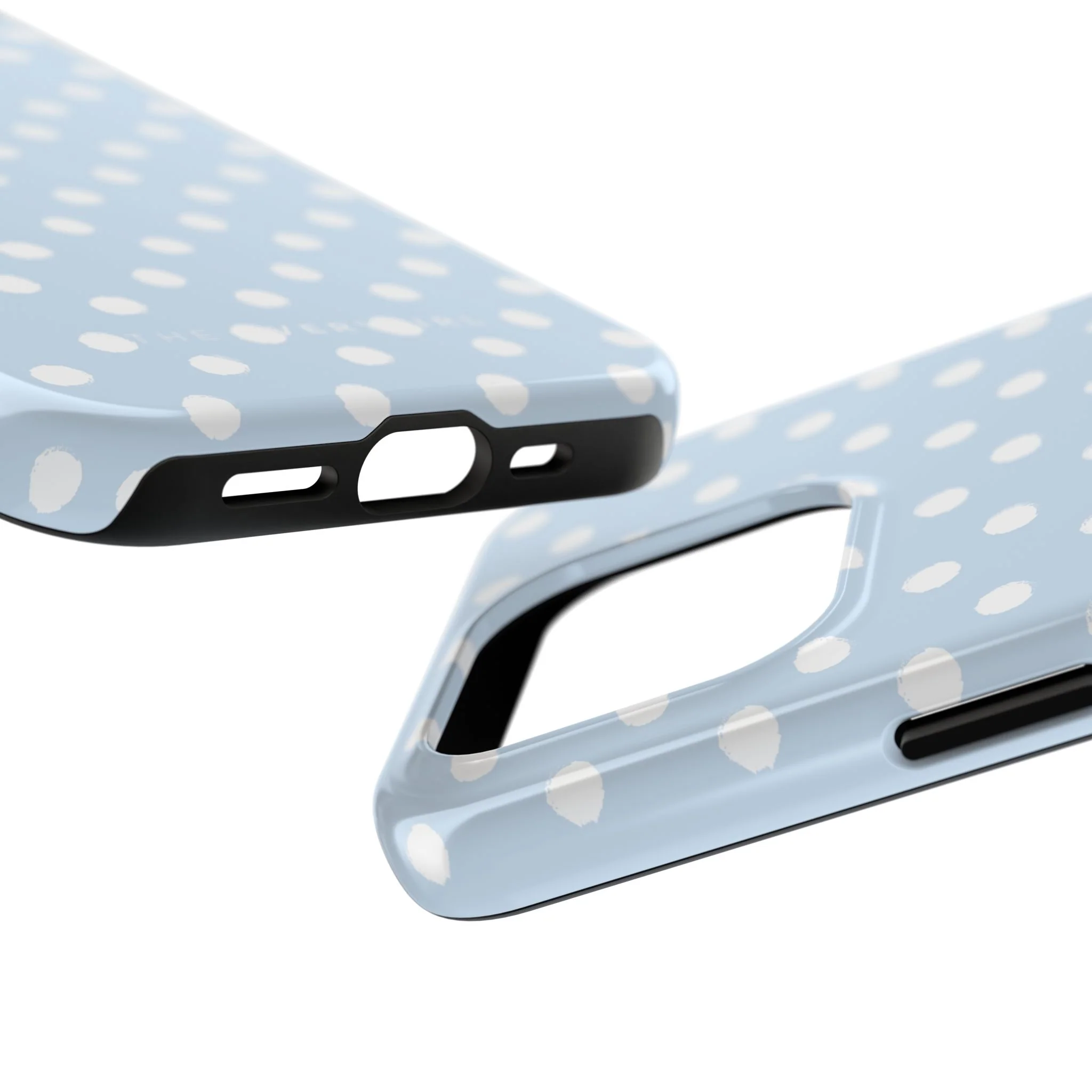 Blue & White Polka Dots Phone Case - Image 74
