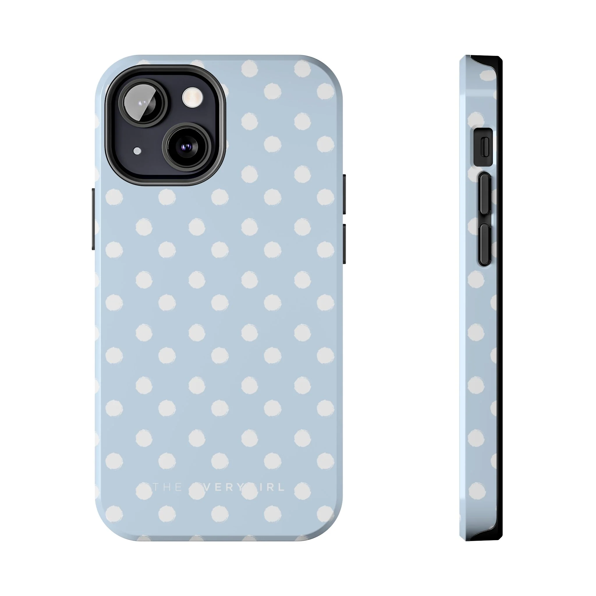 Blue & White Polka Dots Phone Case - Image 9