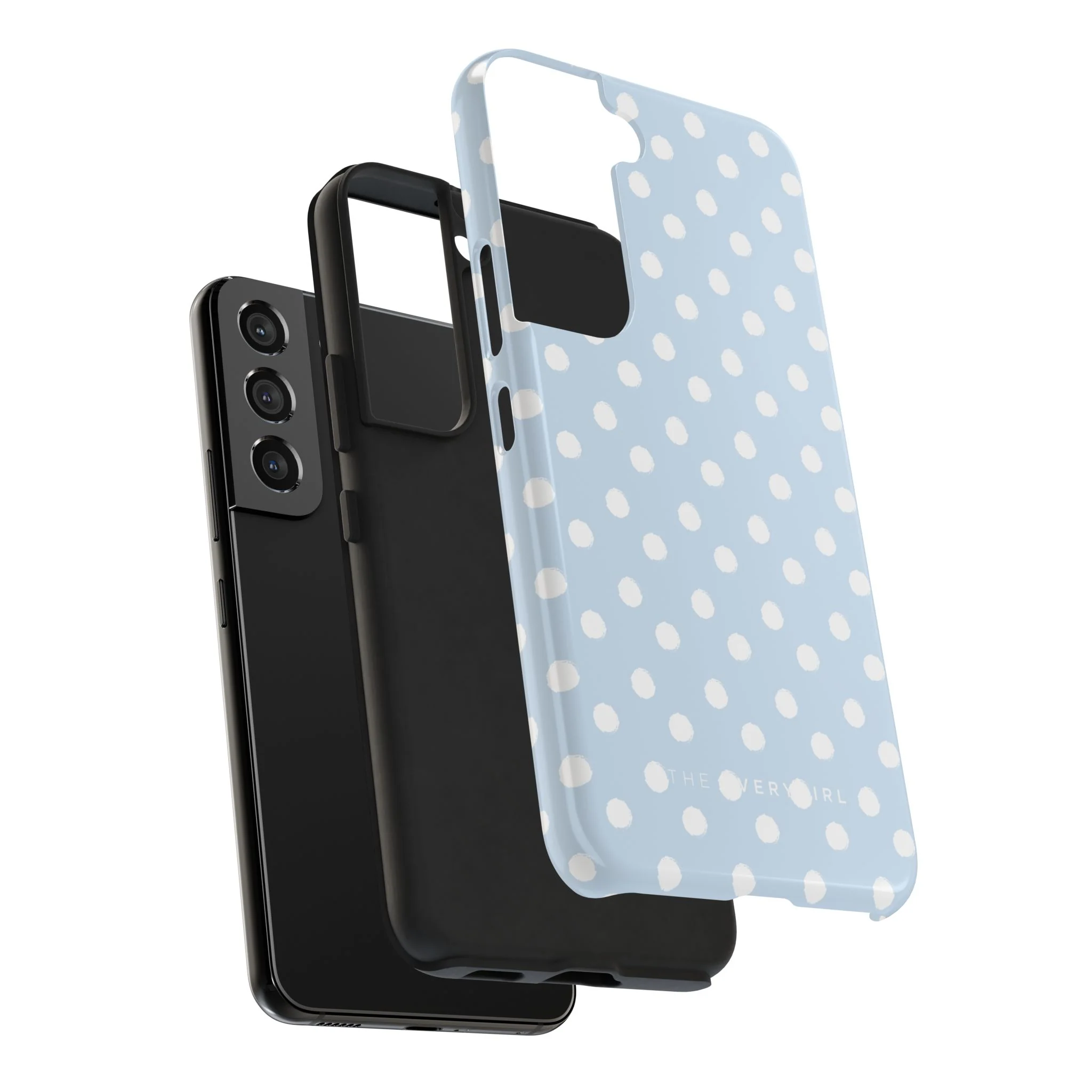 Blue & White Polka Dots Phone Case - Image 90