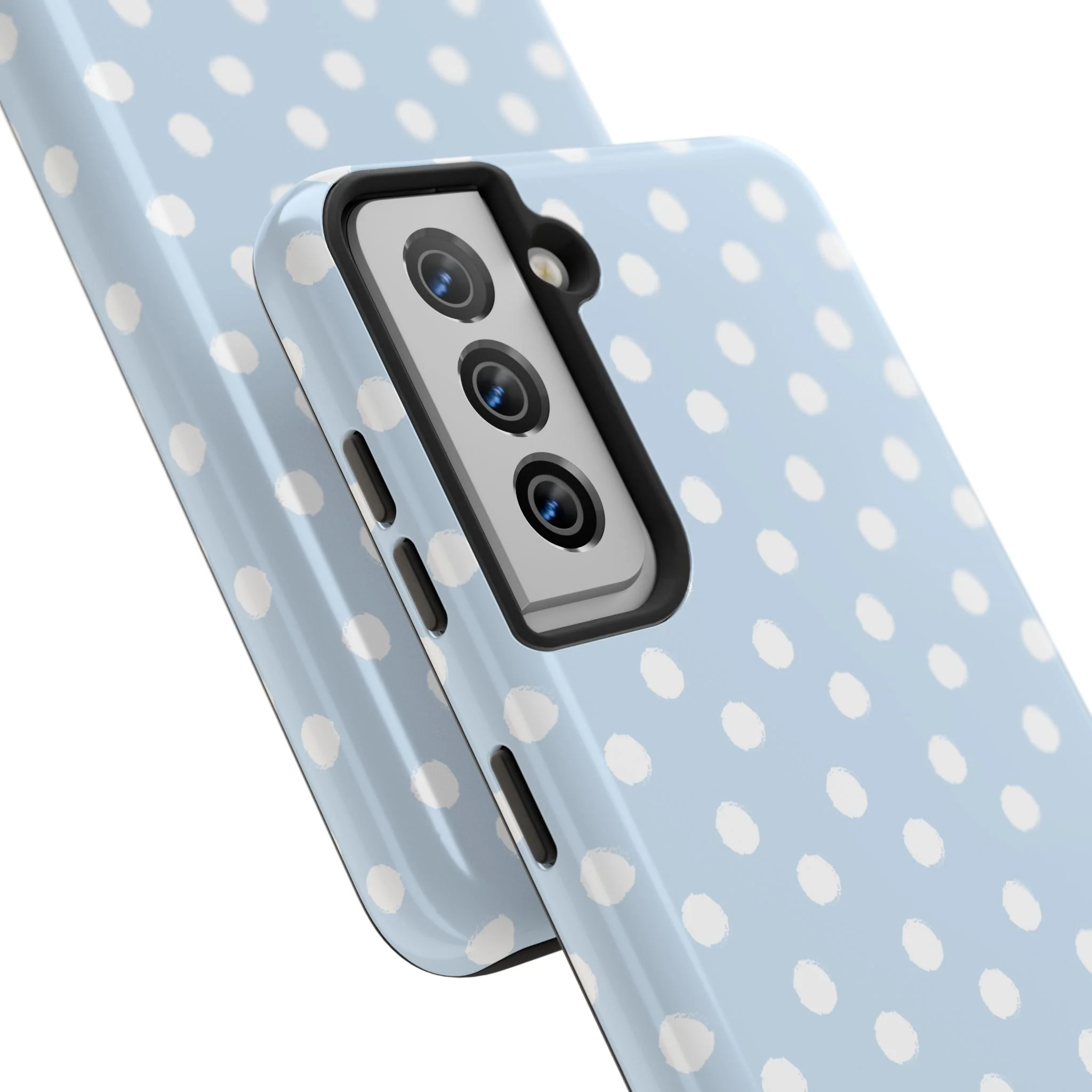 Blue & White Polka Dots Phone Case - Image 91