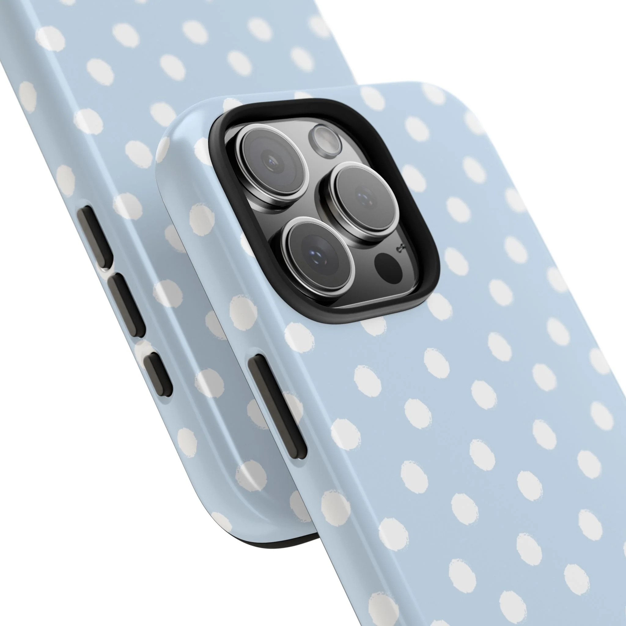 Blue & White Polka Dots Phone Case - Image 96
