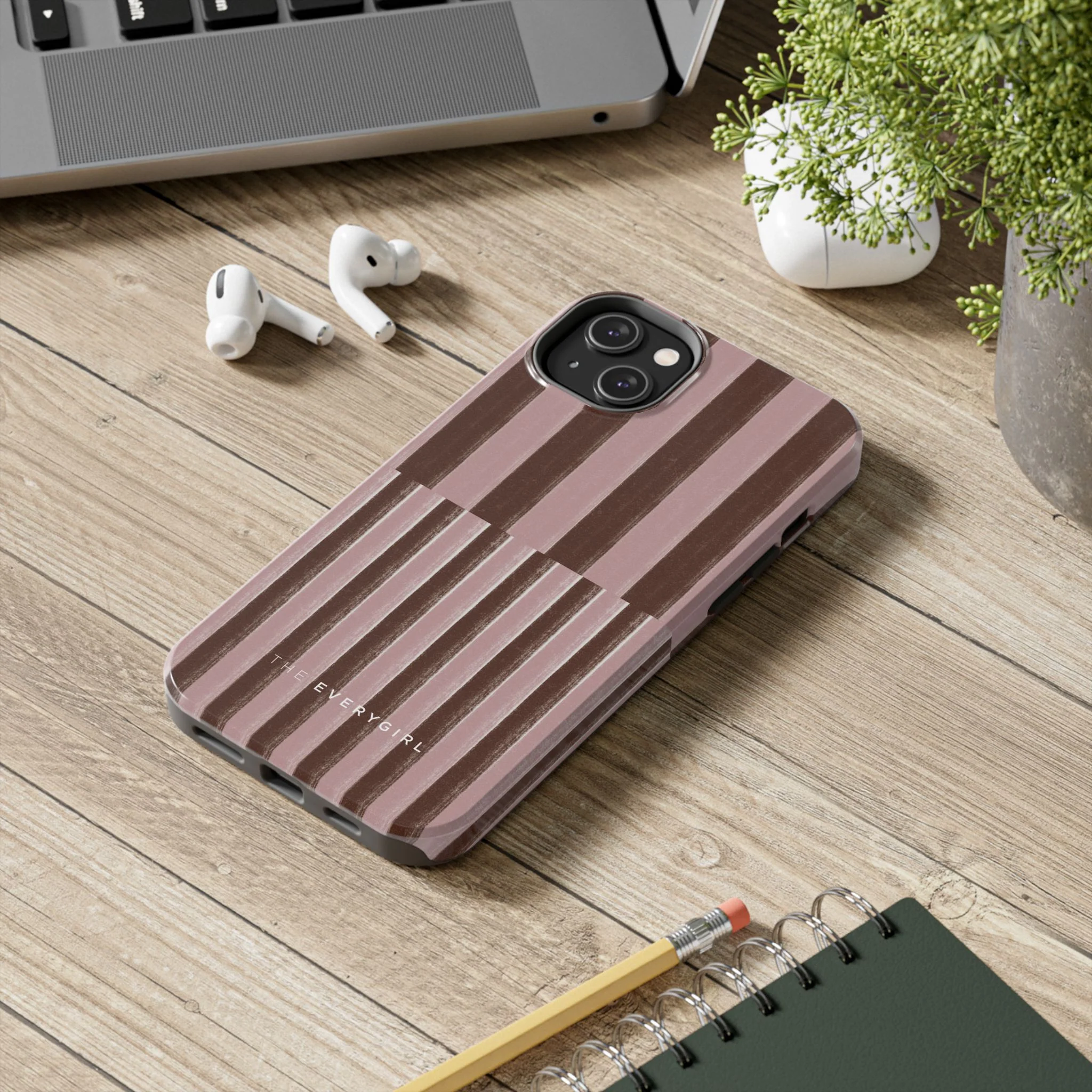 February Pink and Brown Phone Case - Image 69