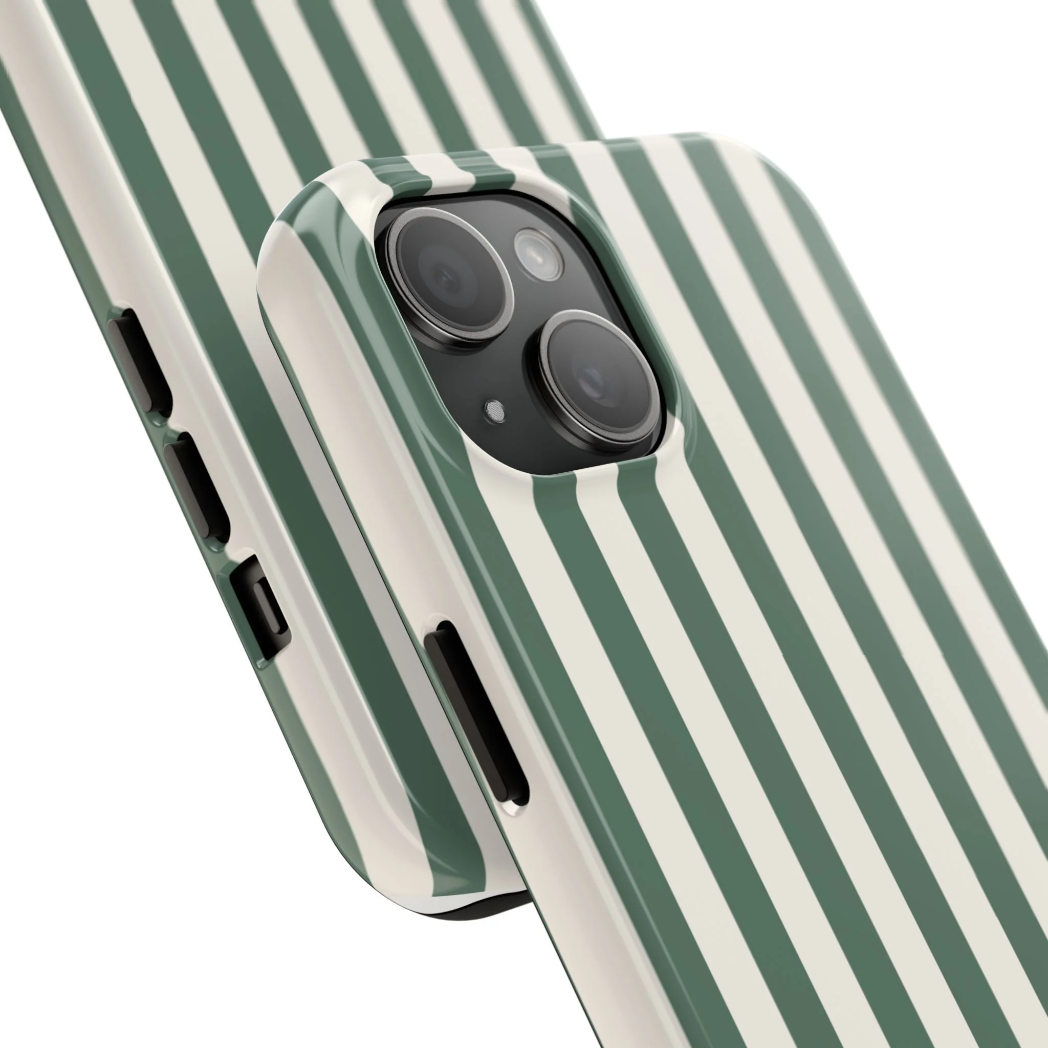 Green Cabana Stripe Phone Case - Image 11