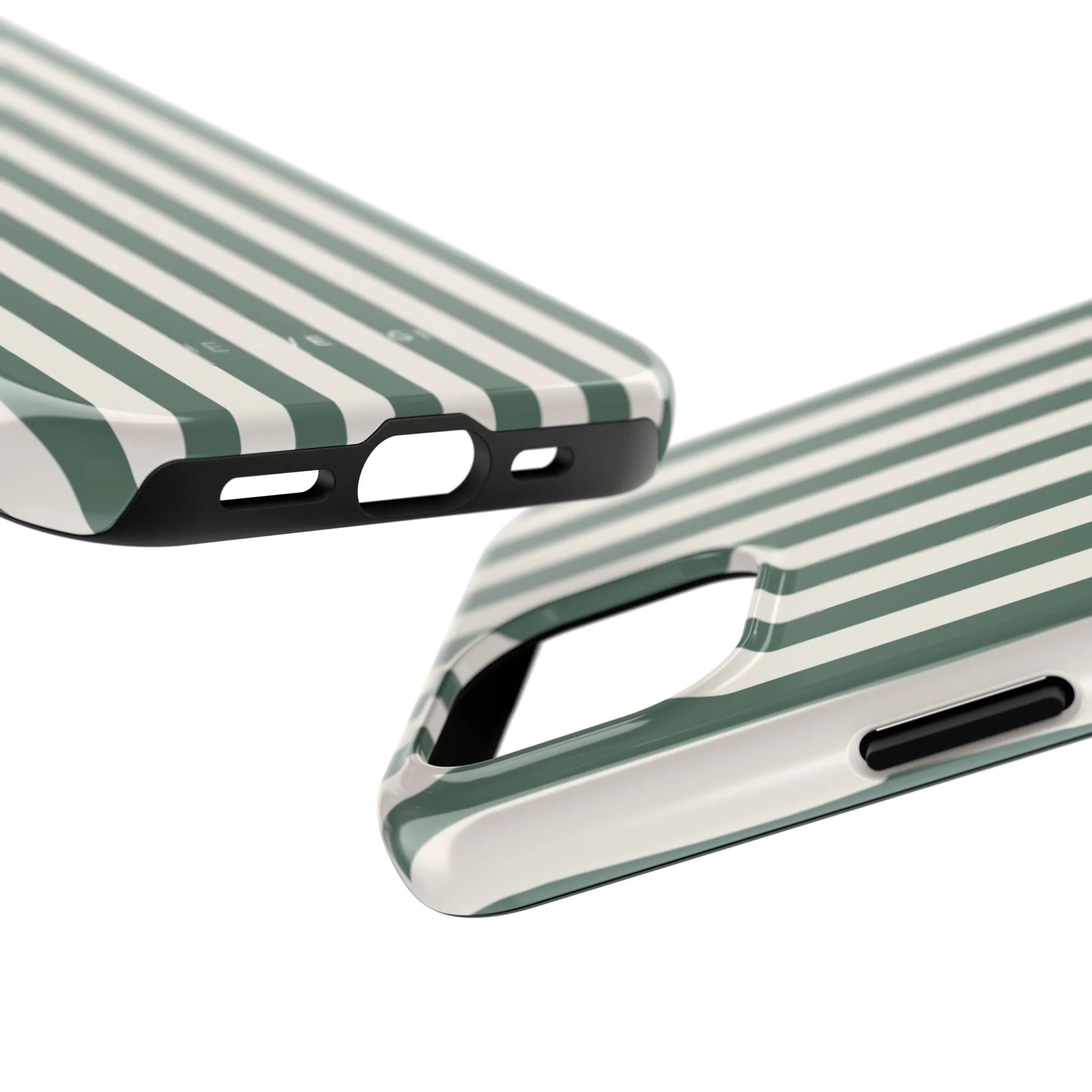 Green Cabana Stripe Phone Case - Image 12