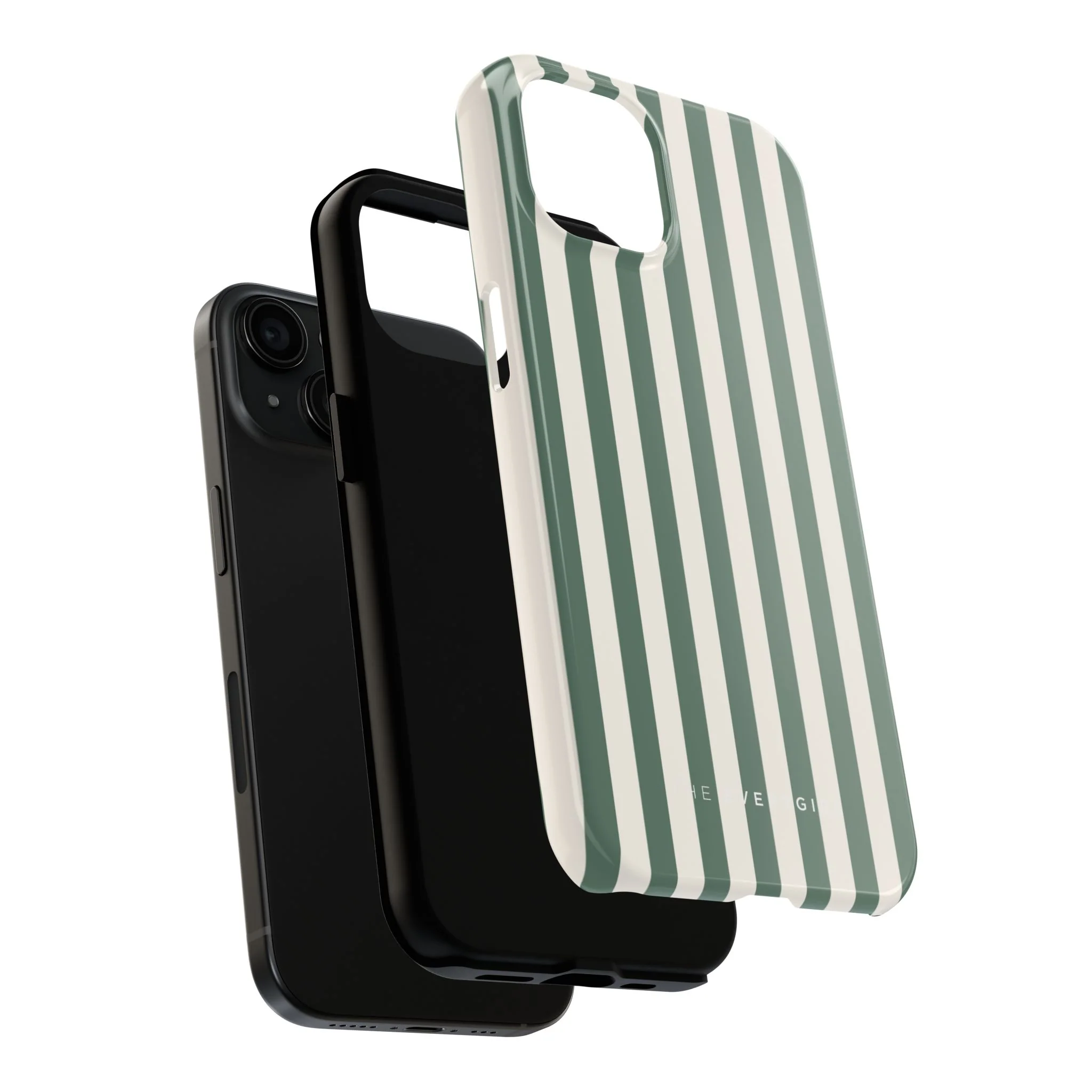 Green Cabana Stripe Phone Case - Image 13