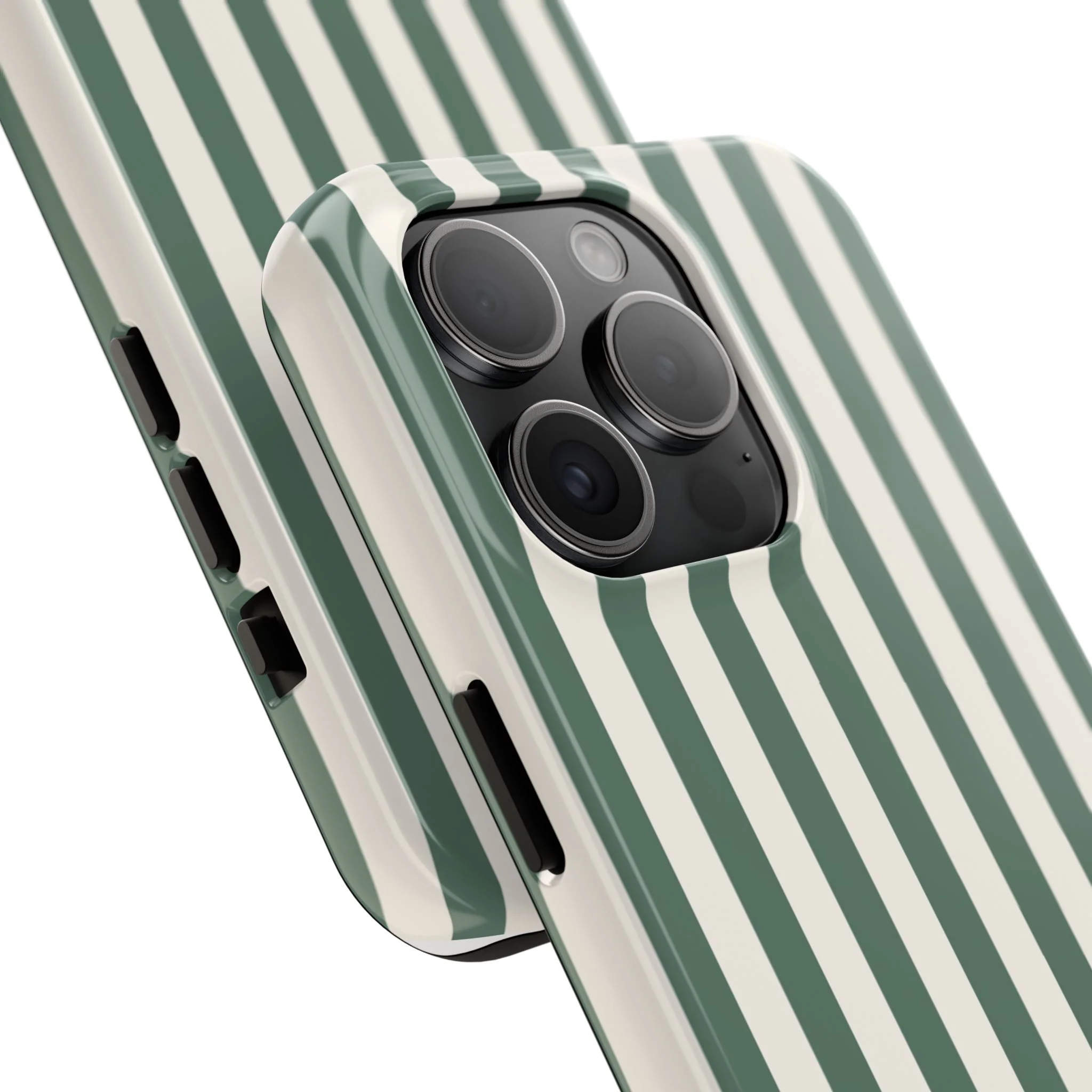 Green Cabana Stripe Phone Case - Image 14
