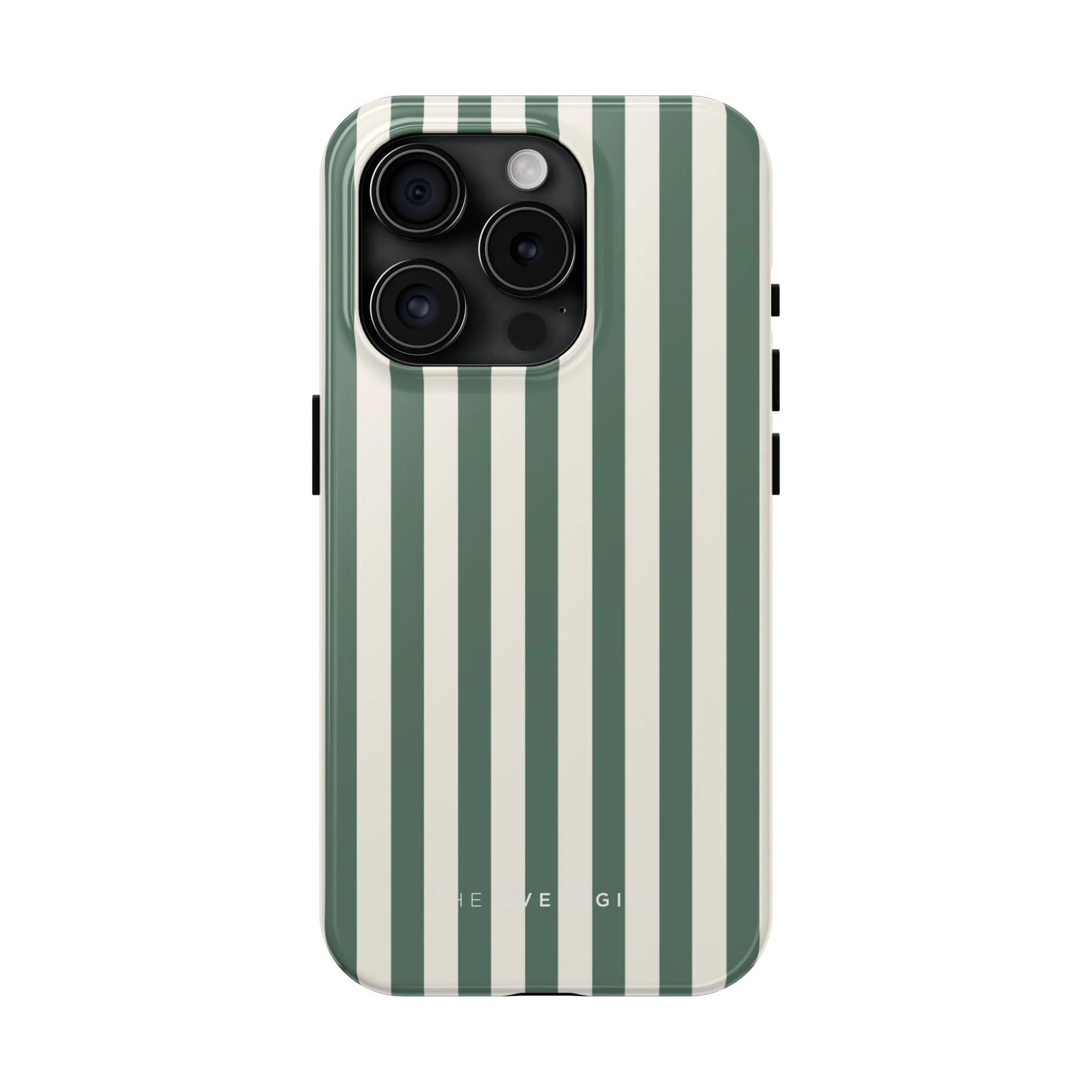 Green Cabana Stripe Phone Case - Image 3