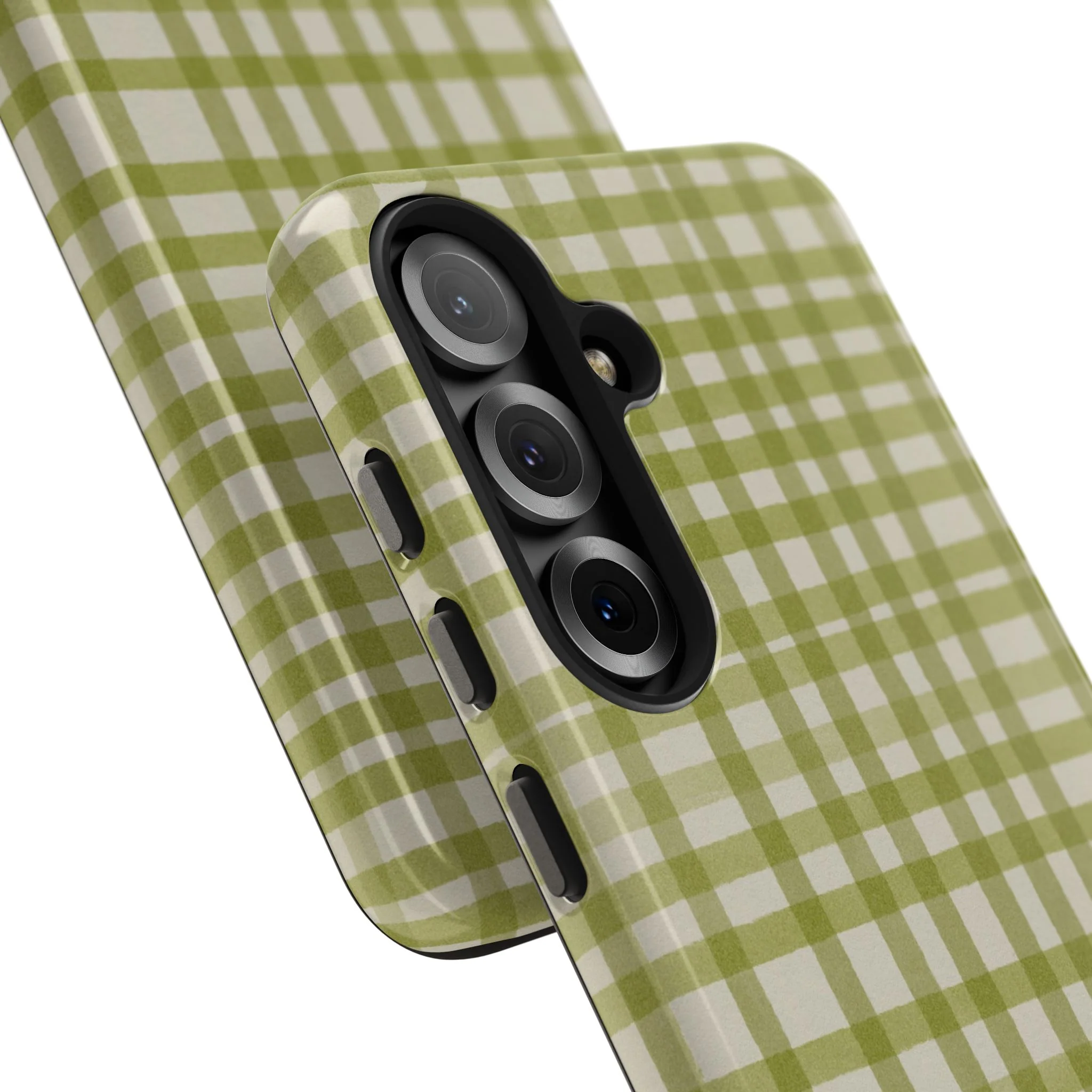 Green Gingham Phone Case - Image 102