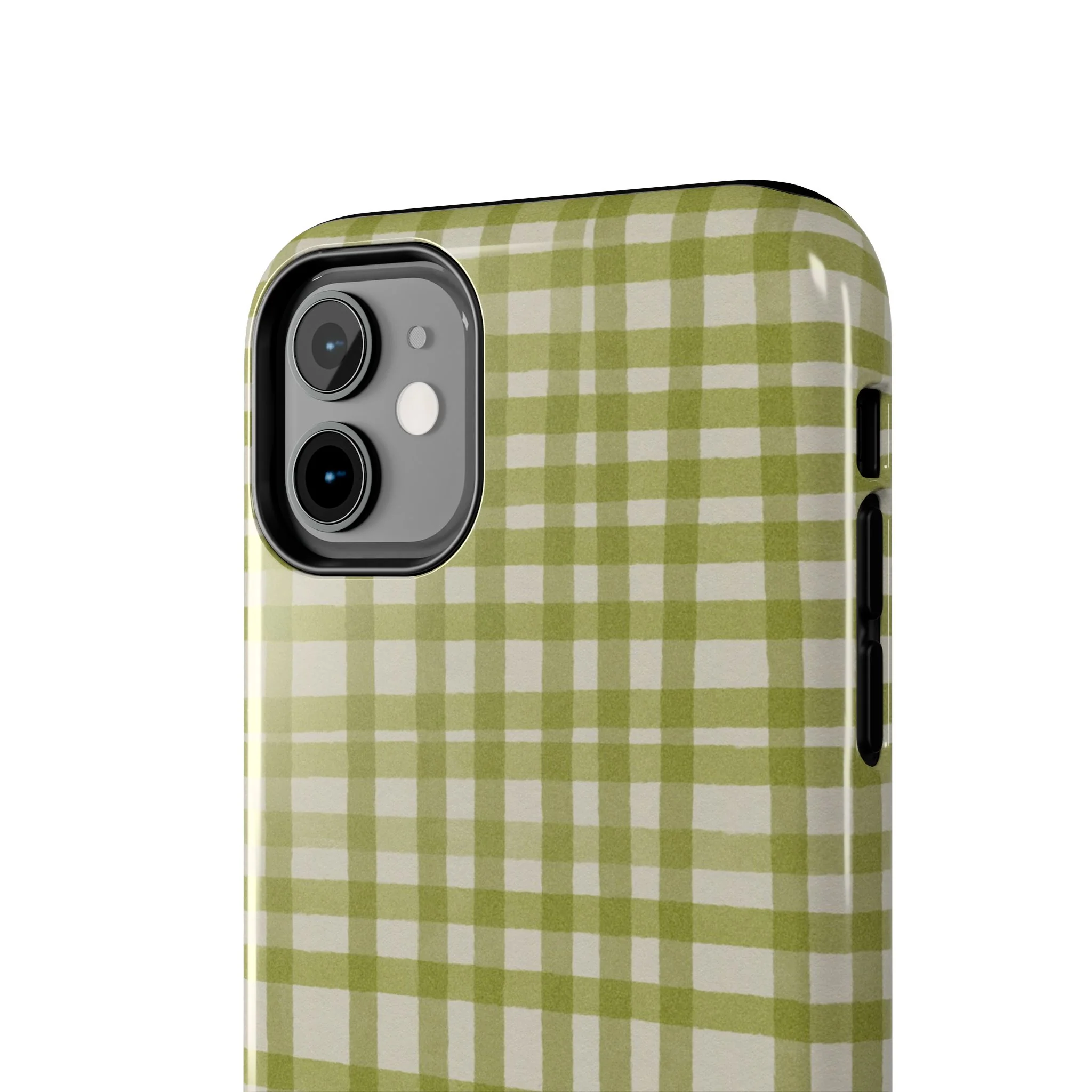 Green Gingham Phone Case - Image 35