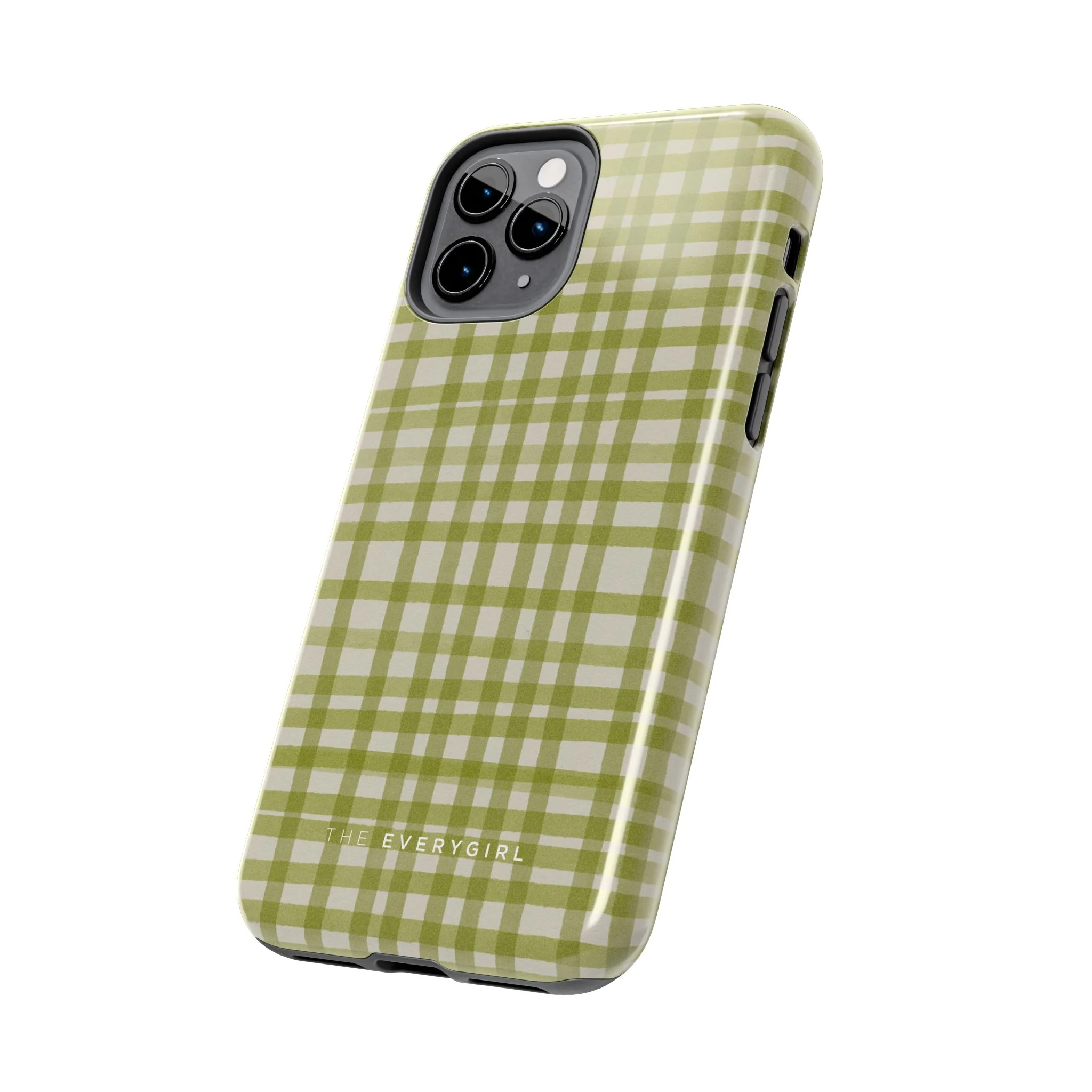 Green Gingham Phone Case - Image 37