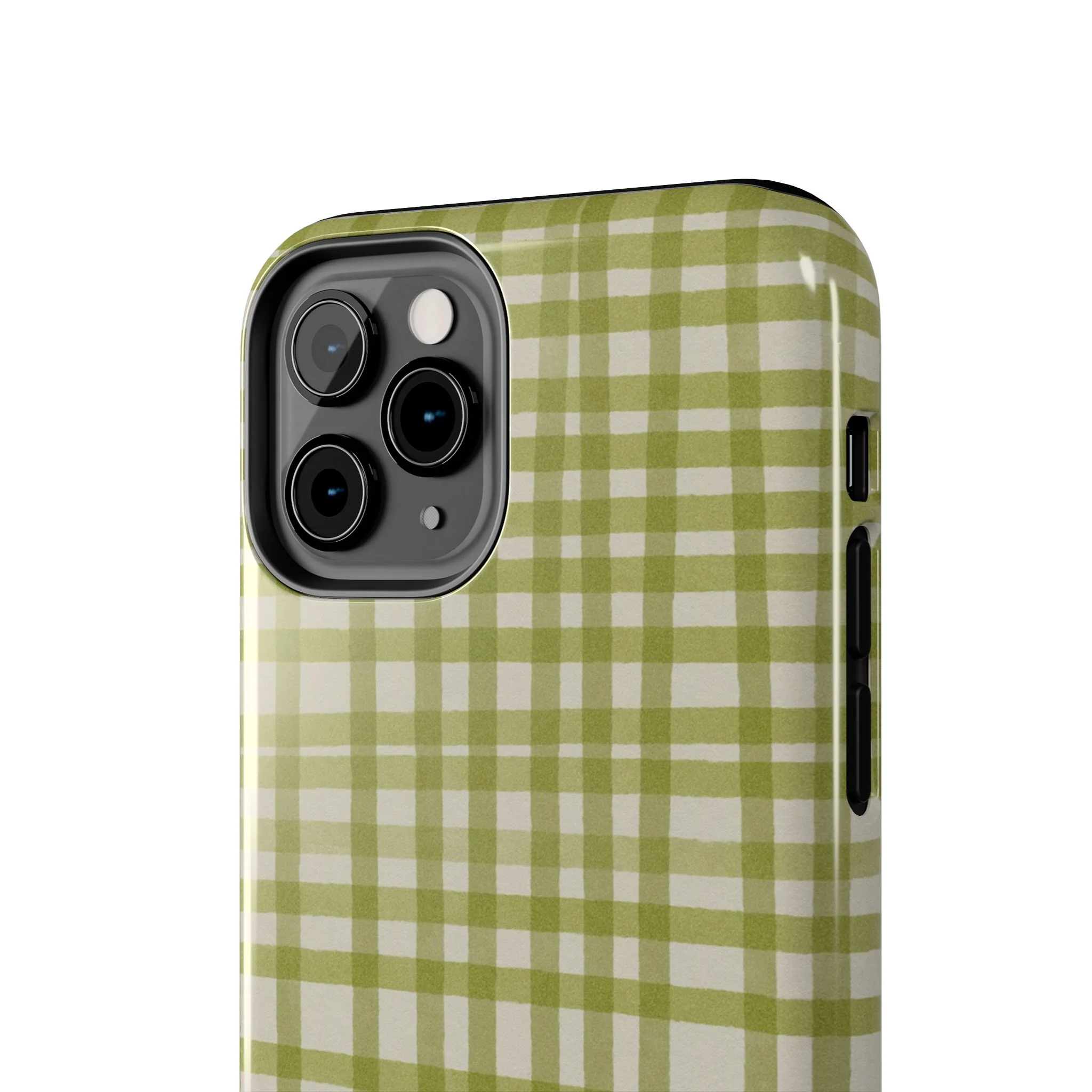 Green Gingham Phone Case - Image 38