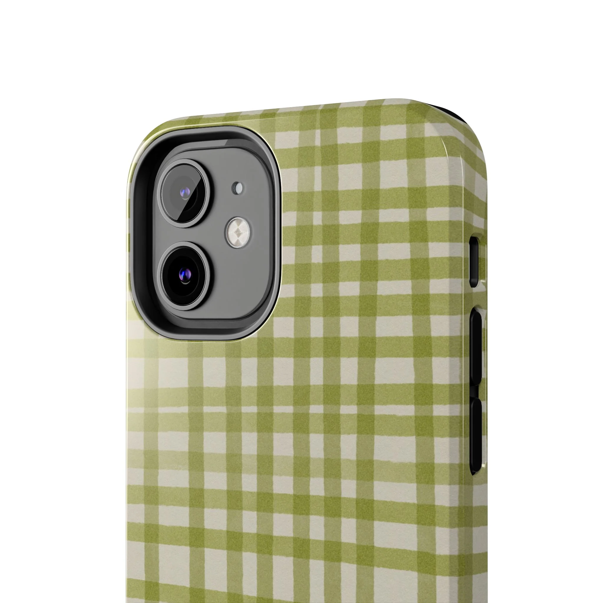 Green Gingham Phone Case - Image 47