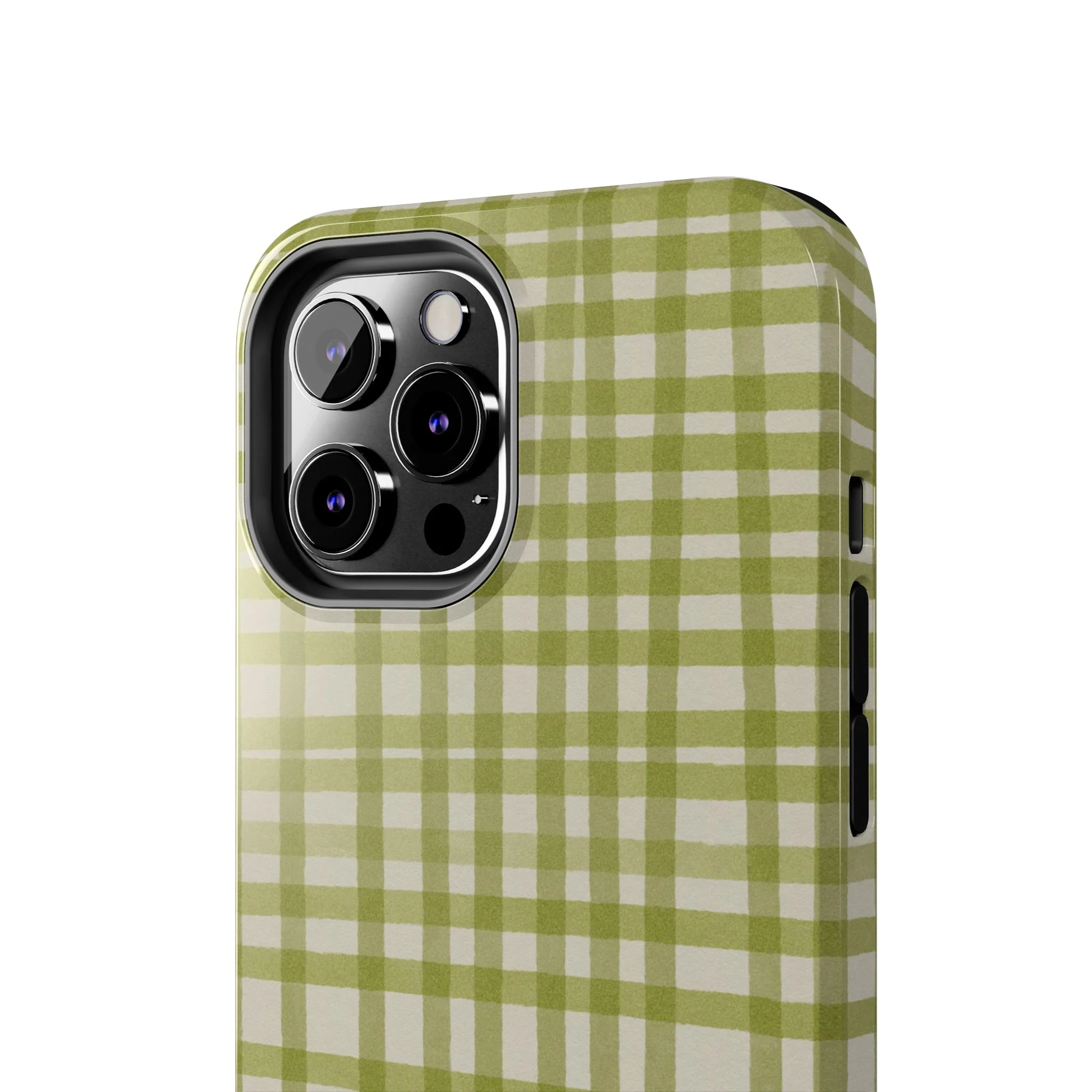 Green Gingham Phone Case - Image 53