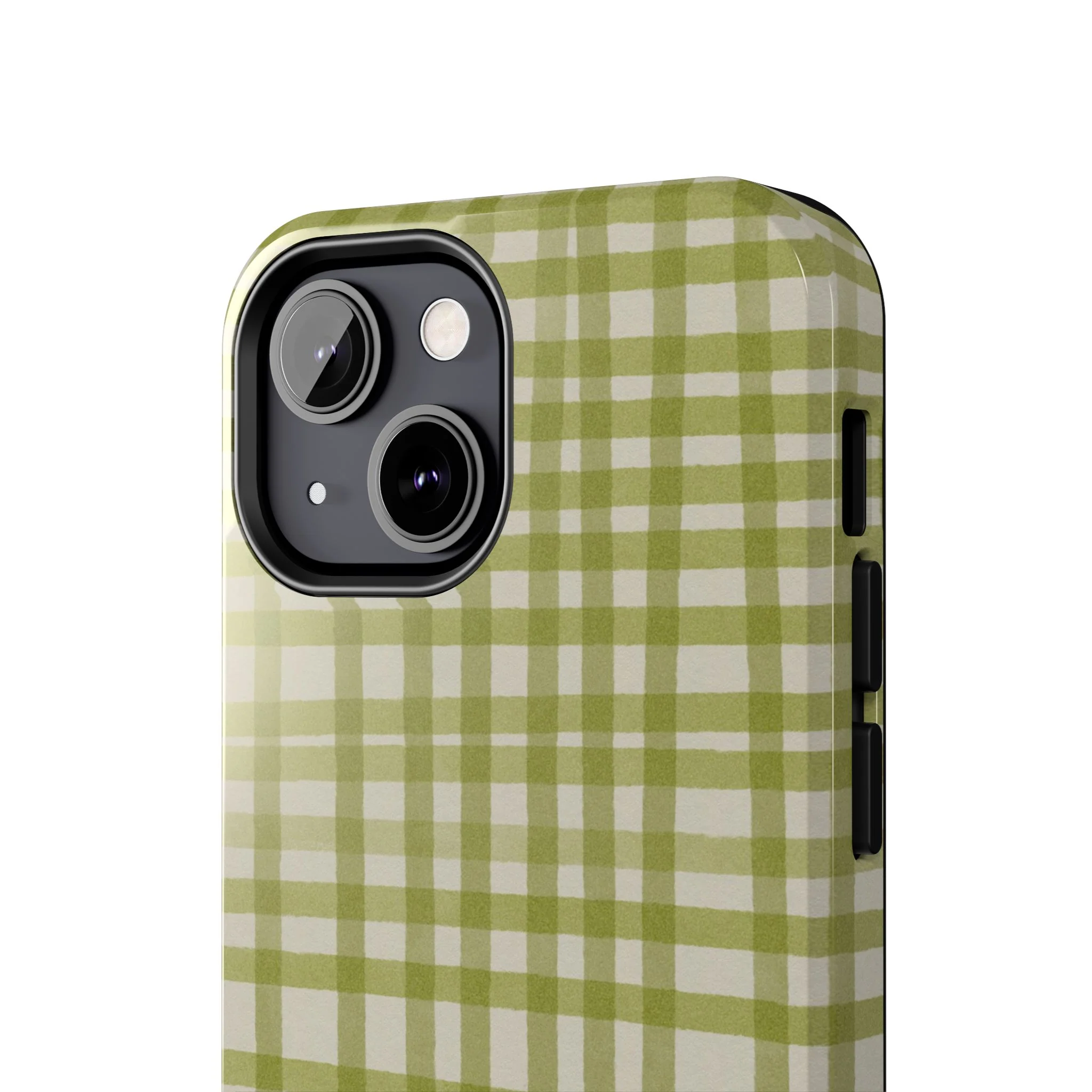 Green Gingham Phone Case - Image 59
