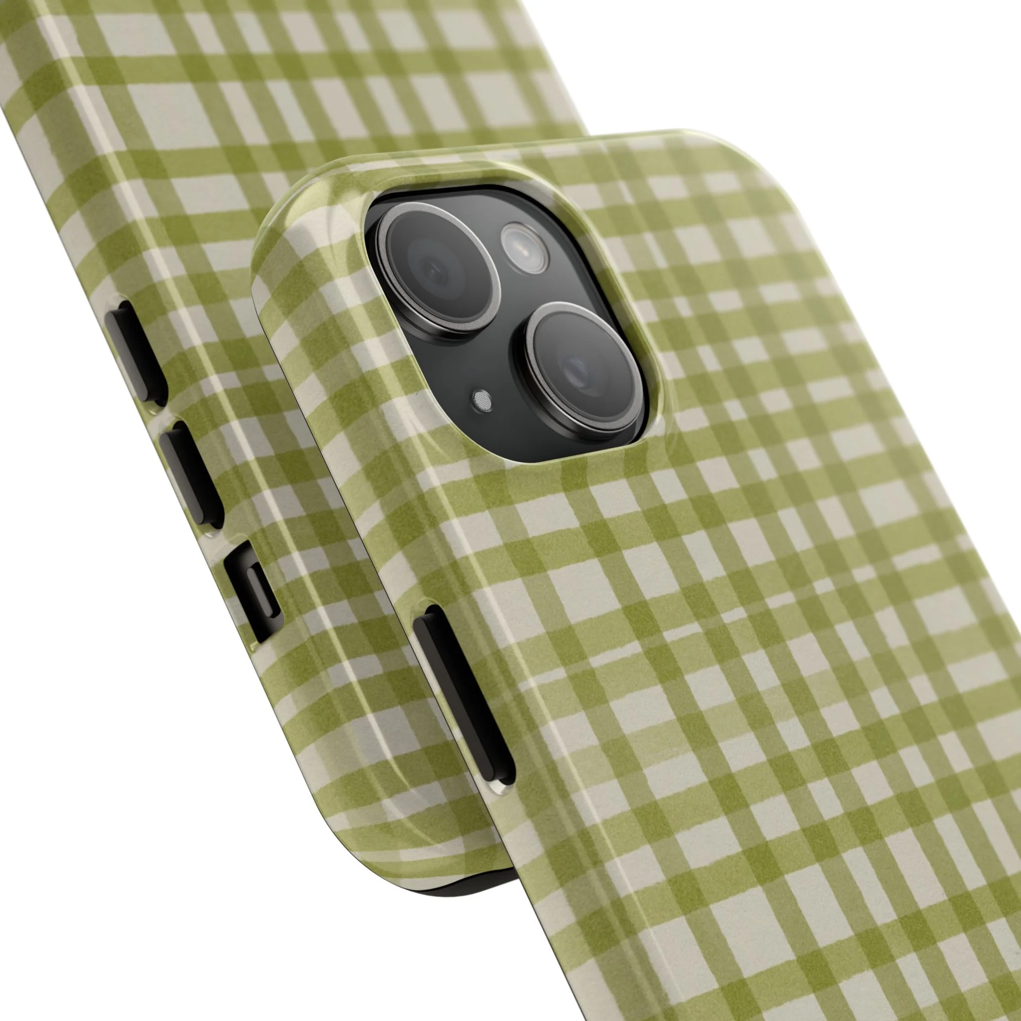 Green Gingham Phone Case - Image 70