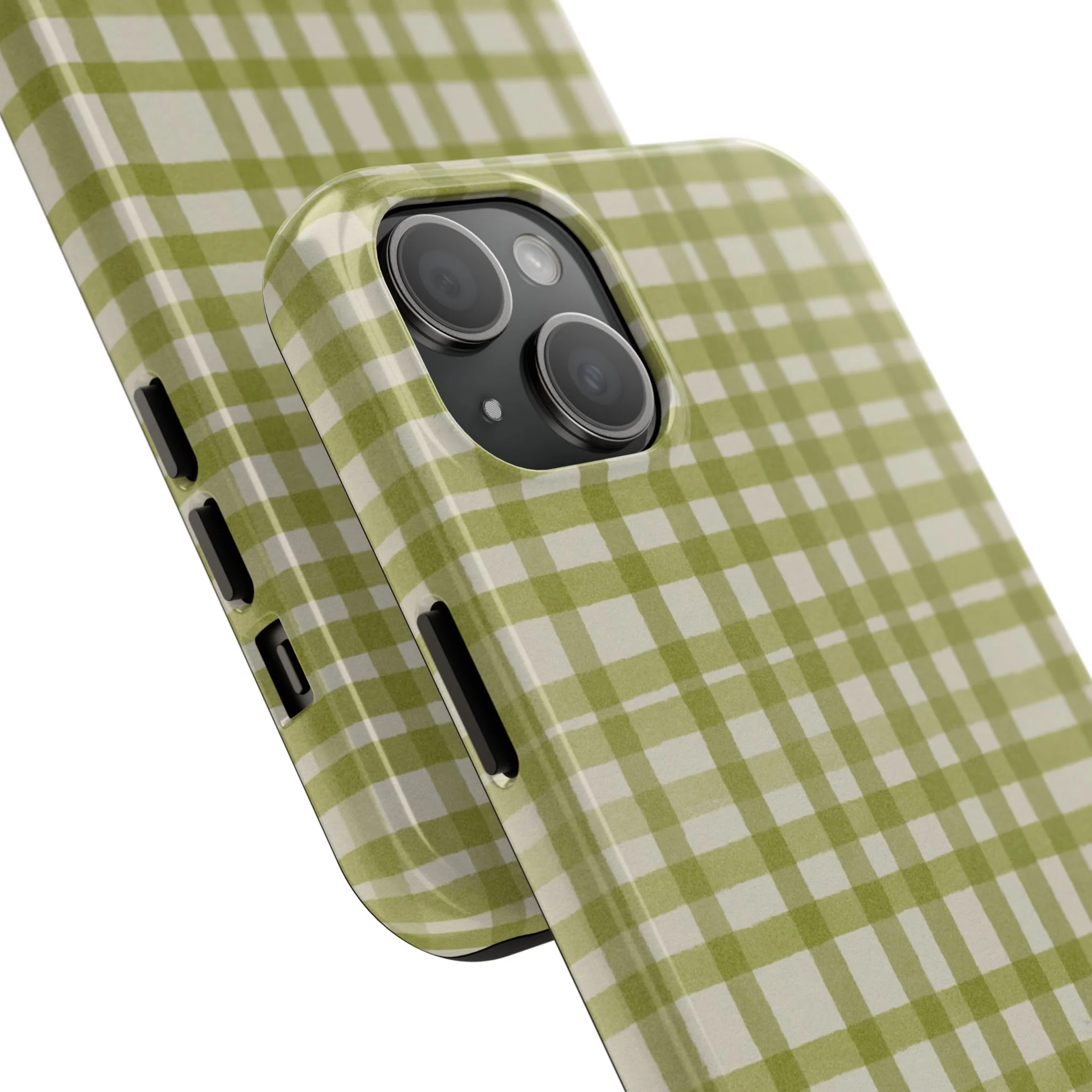 Green Gingham Phone Case - Image 76