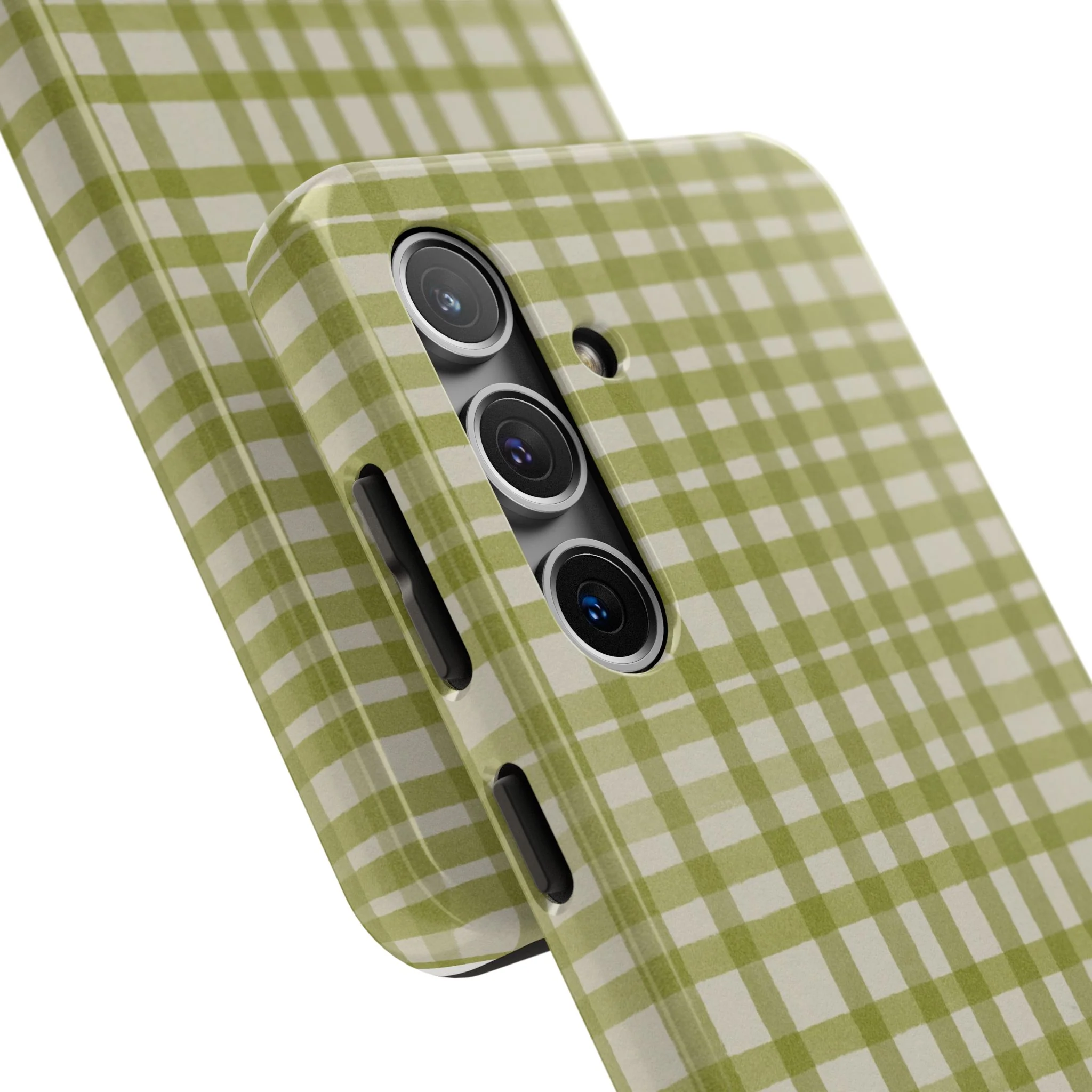 Green Gingham Phone Case - Image 82