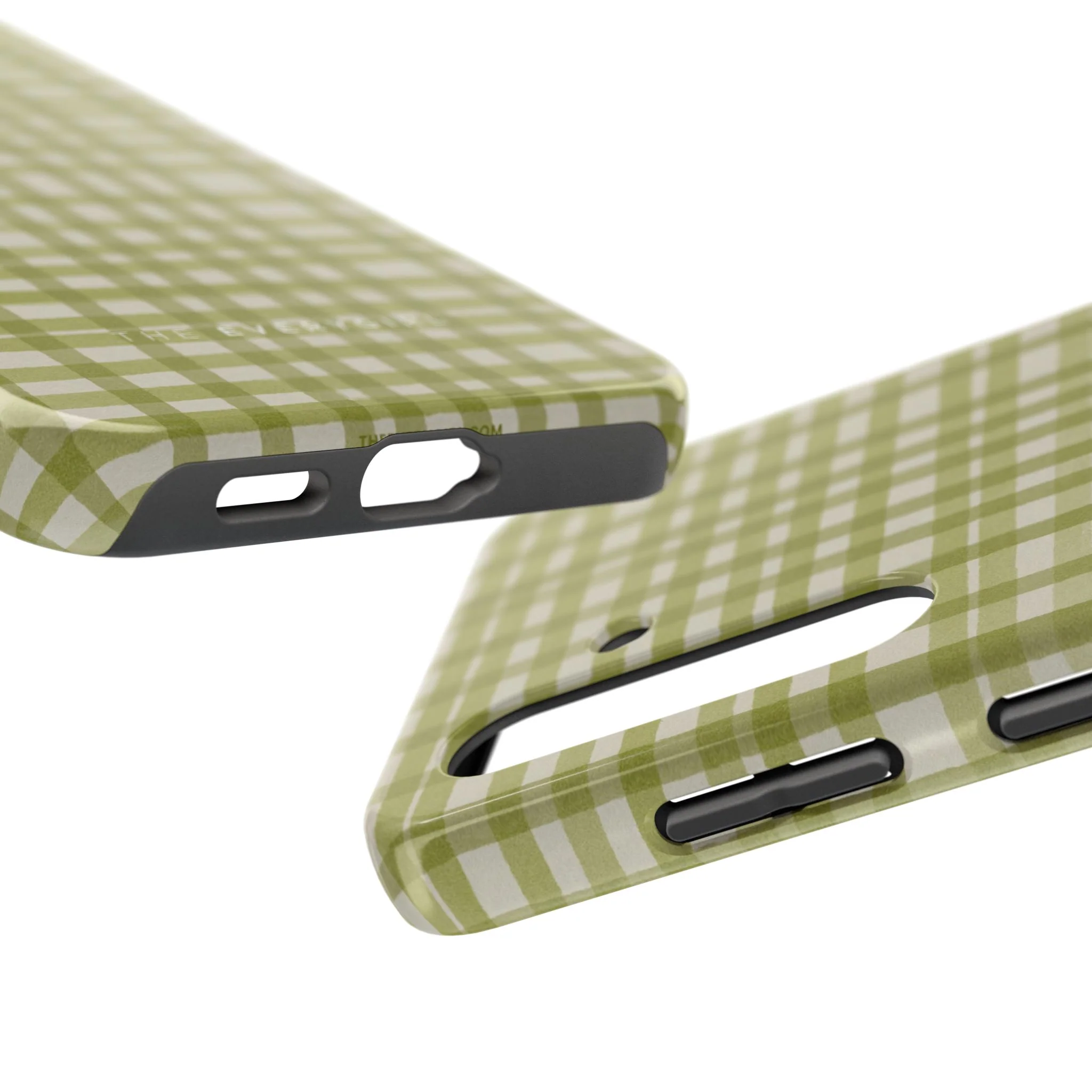 Green Gingham Phone Case - Image 83