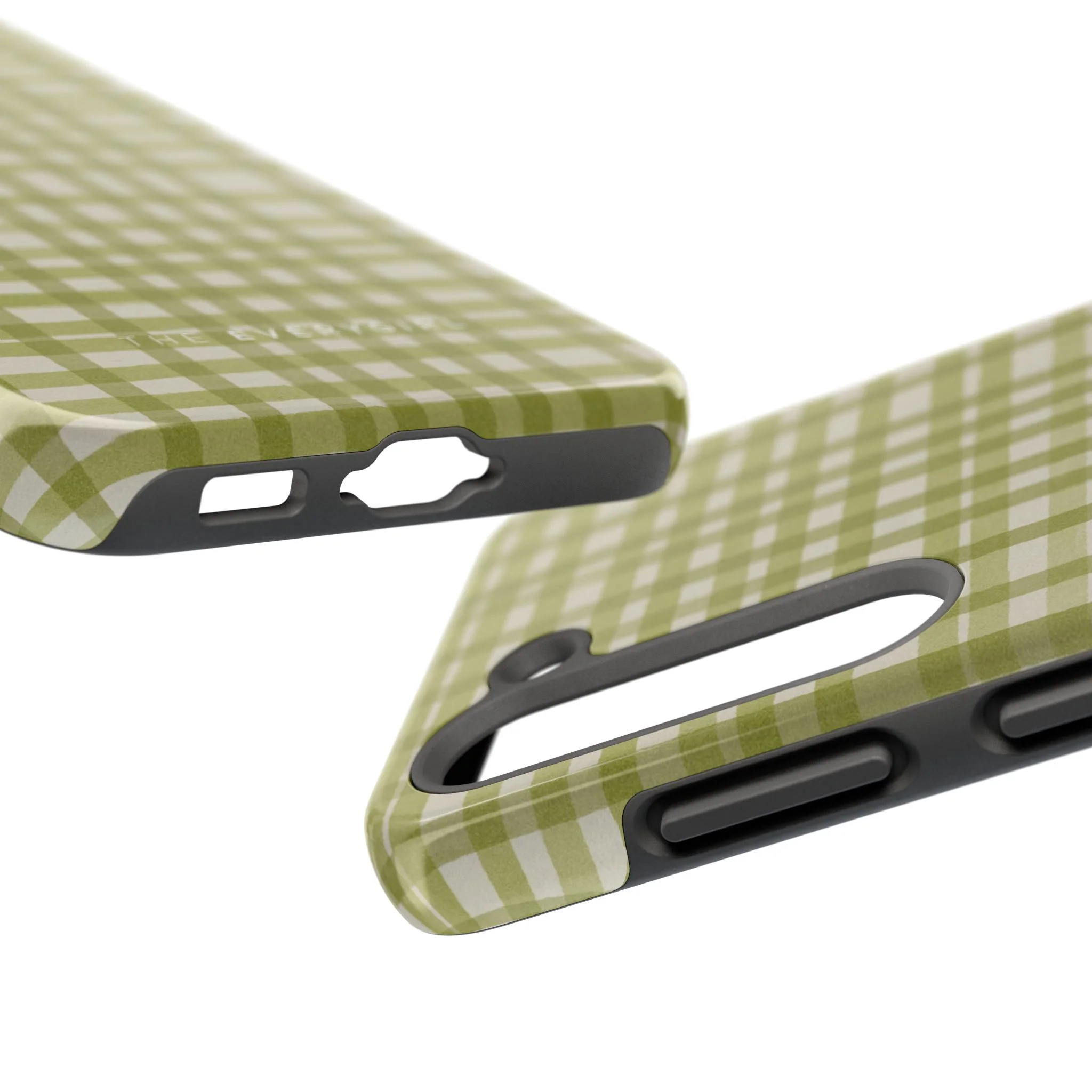 Green Gingham Phone Case - Image 86