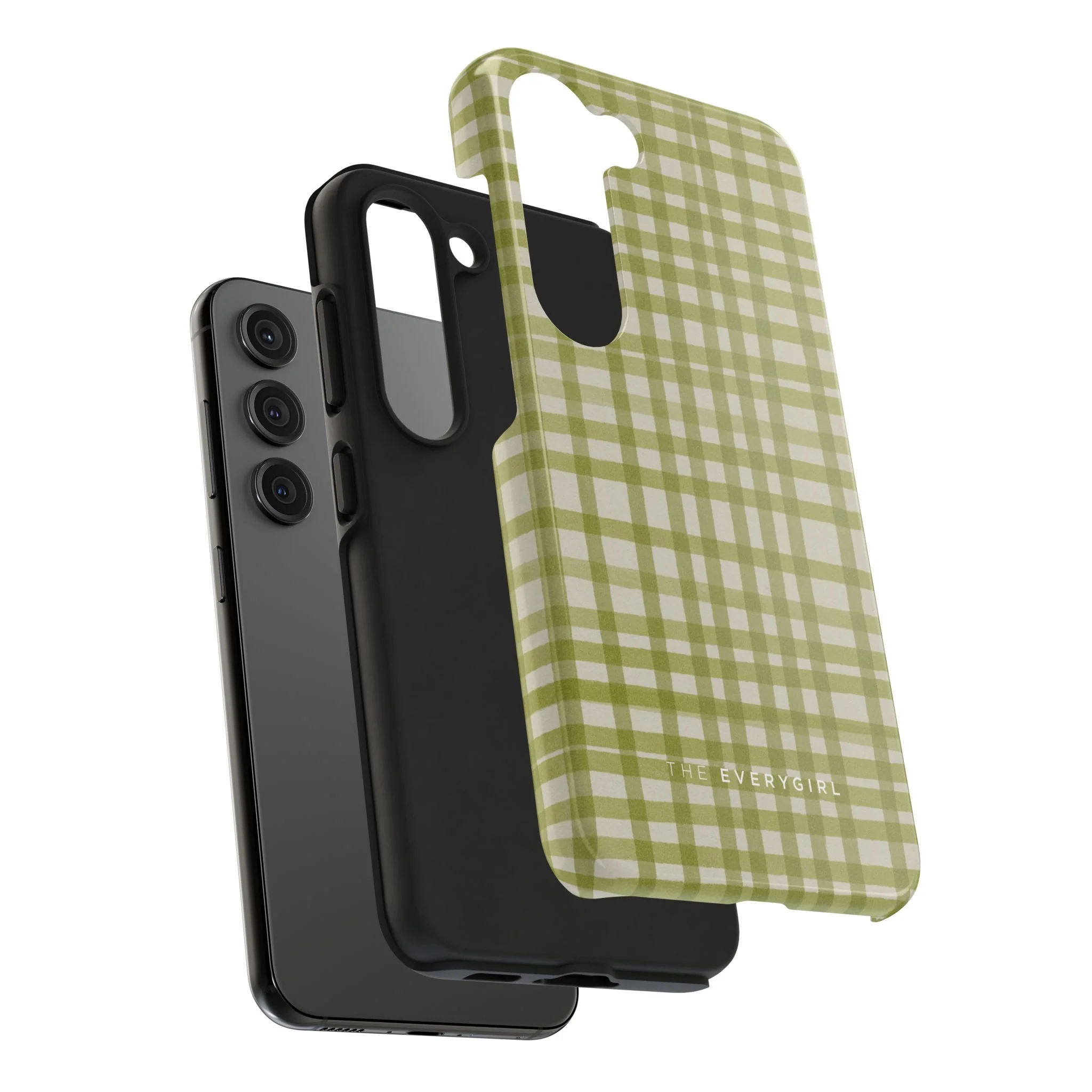 Green Gingham Phone Case - Image 87