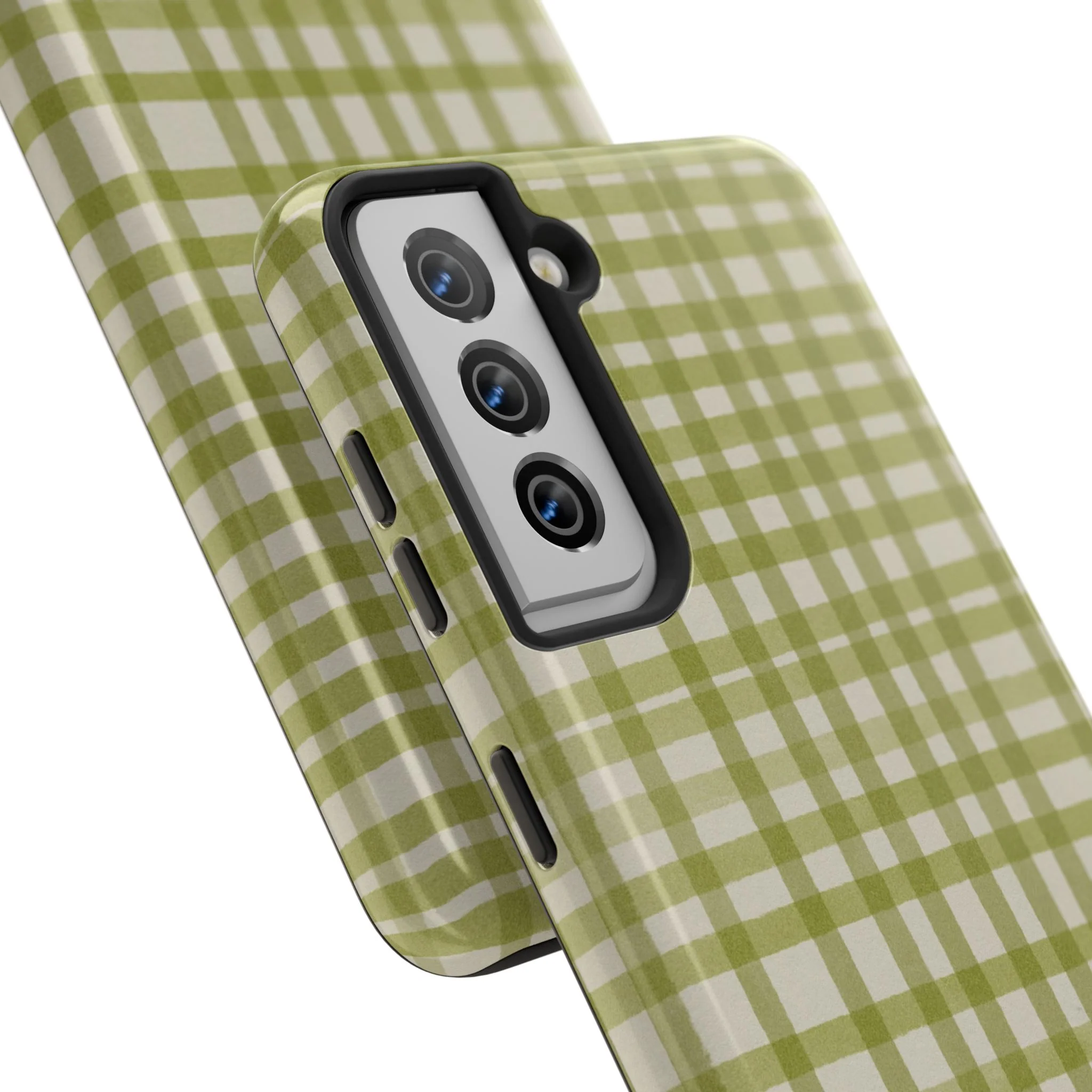 Green Gingham Phone Case - Image 91