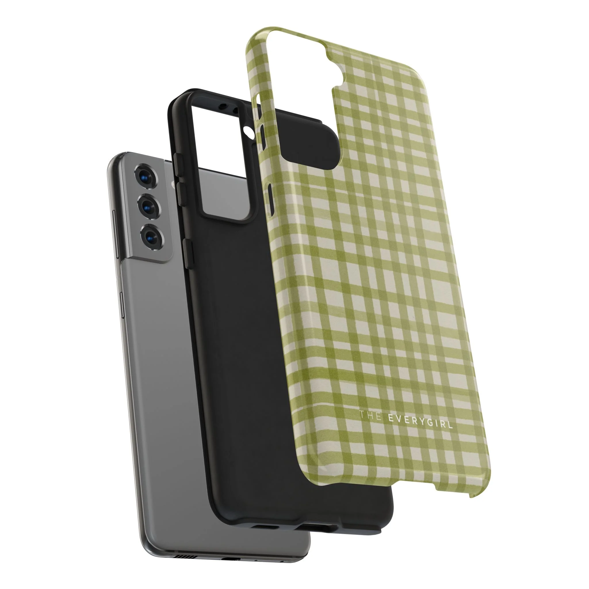 Green Gingham Phone Case - Image 93