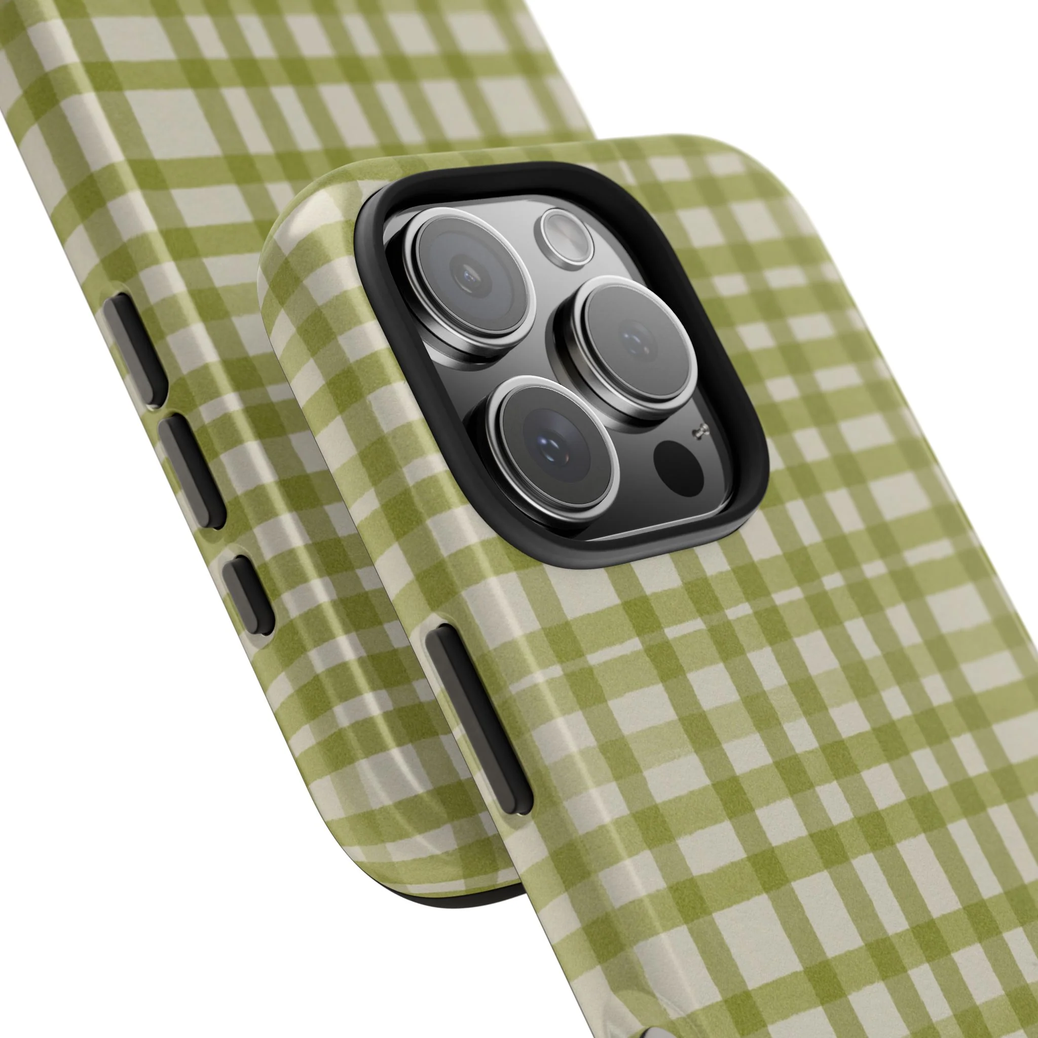 Green Gingham Phone Case - Image 94