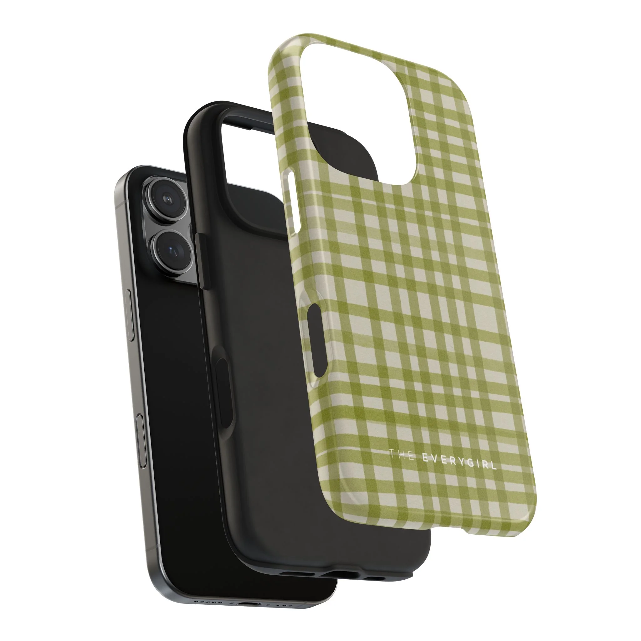 Green Gingham Phone Case - Image 95