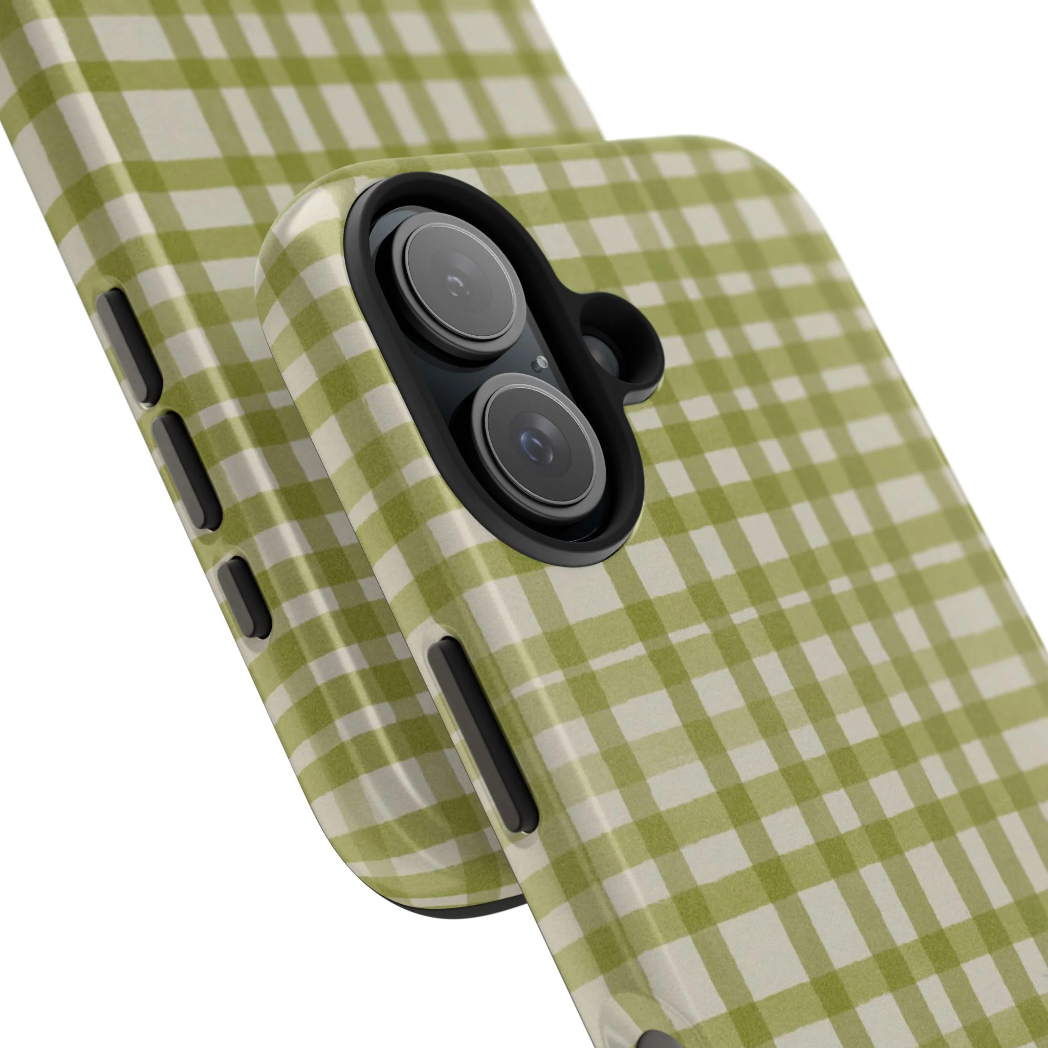 Green Gingham Phone Case - Image 98