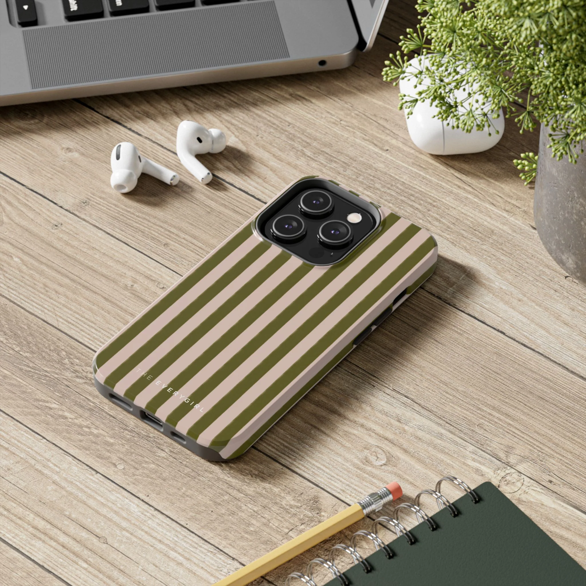 Green & Pink Stripes IPhone Case - Image 77
