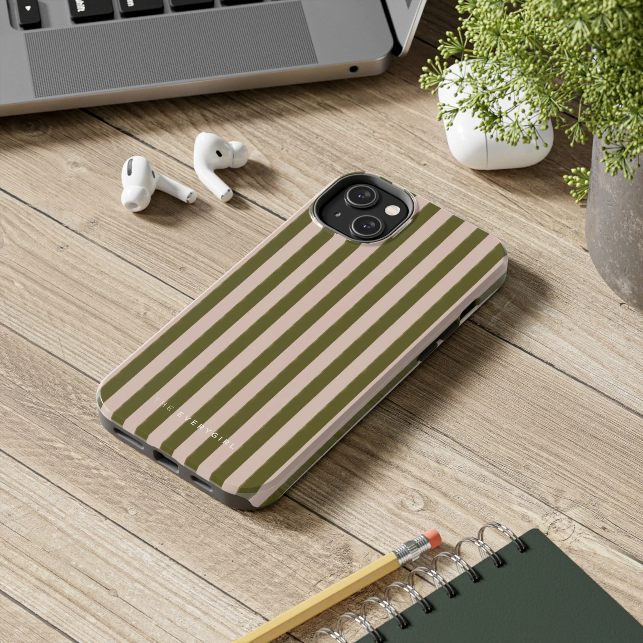 Green & Pink Stripes IPhone Case - Image 79
