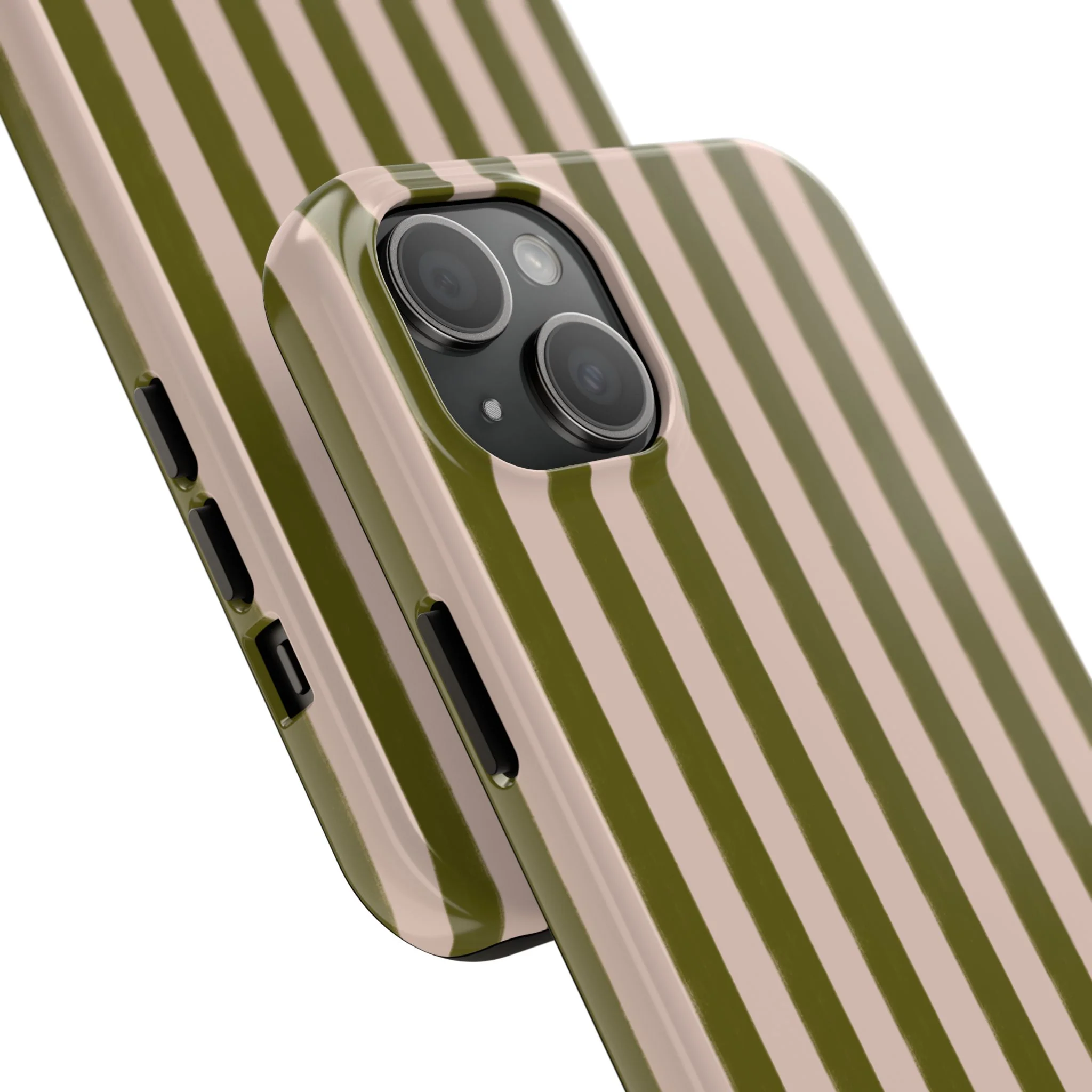 Green & Pink Stripes IPhone Case - Image 86