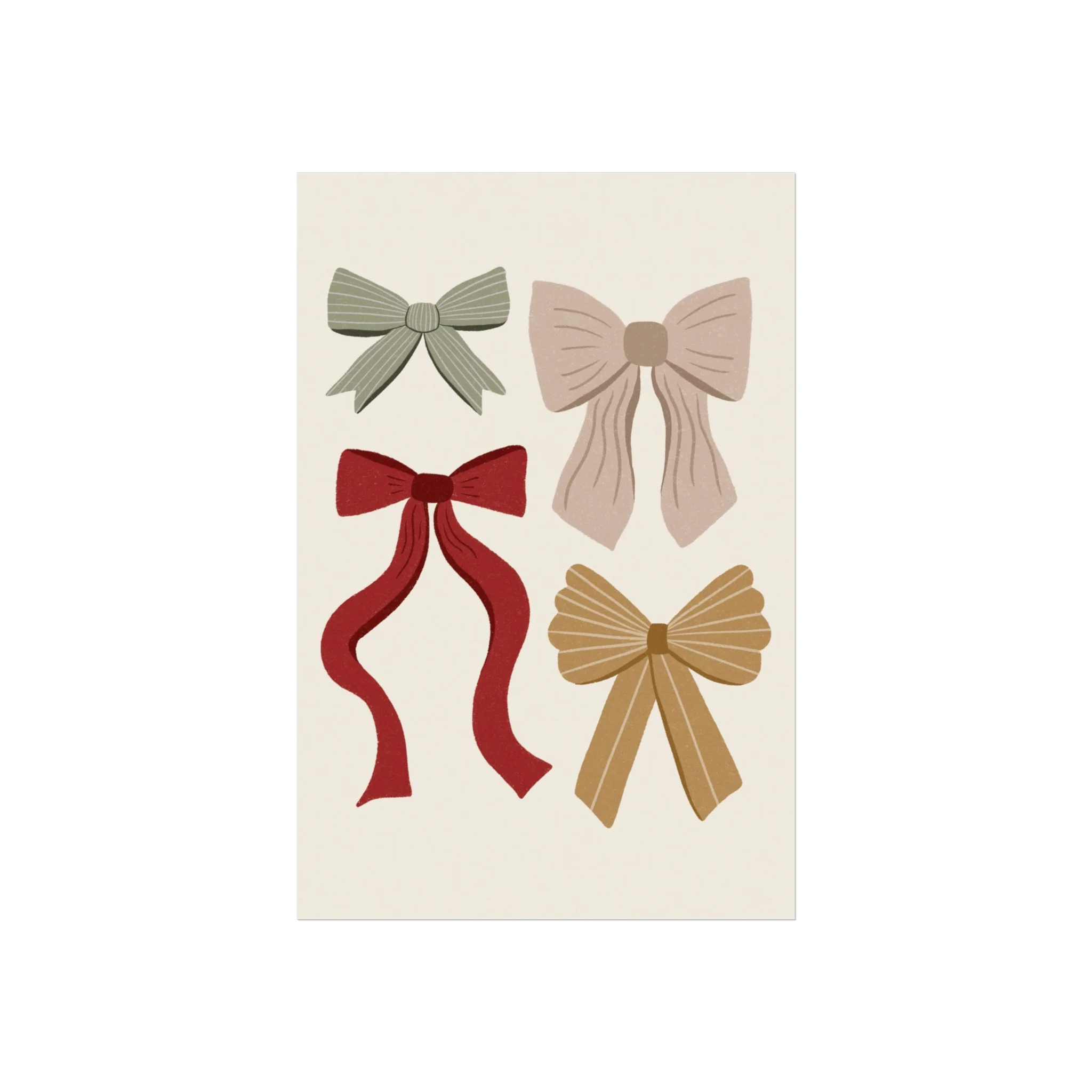 Holiday Bows Wall Art Print - Image 4