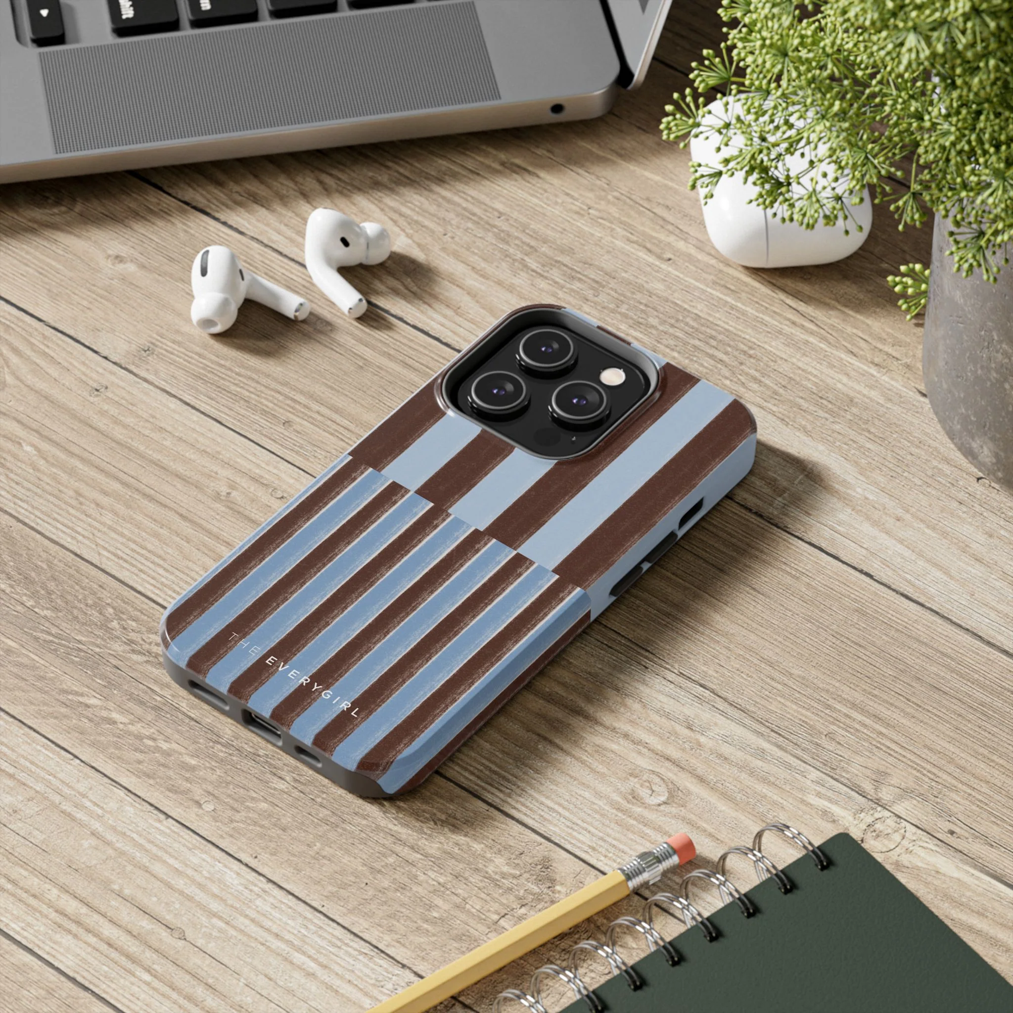 January Blue & Brown Phone Case - Image 67