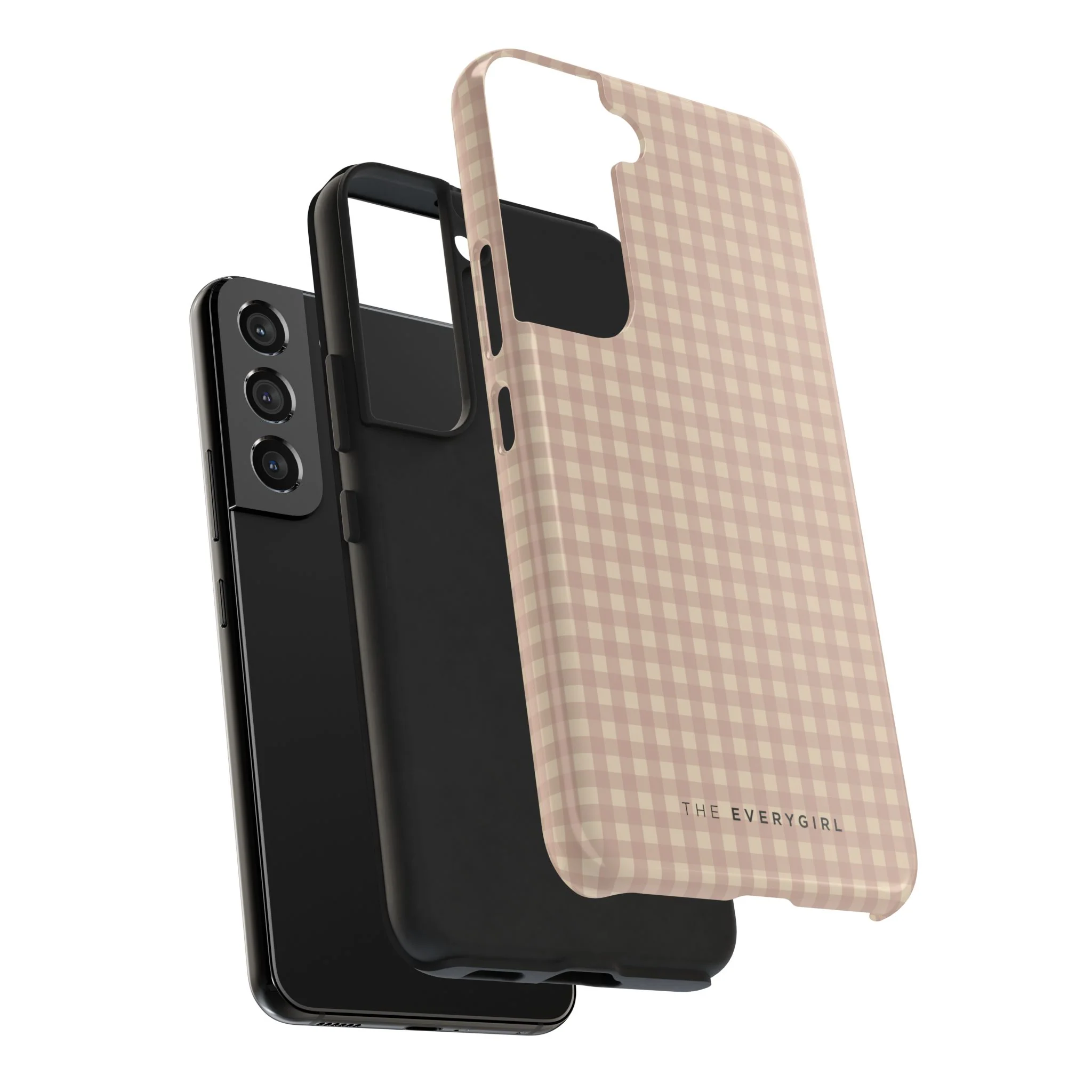 Neutral Blush Gingham IPhone Case - Image 100