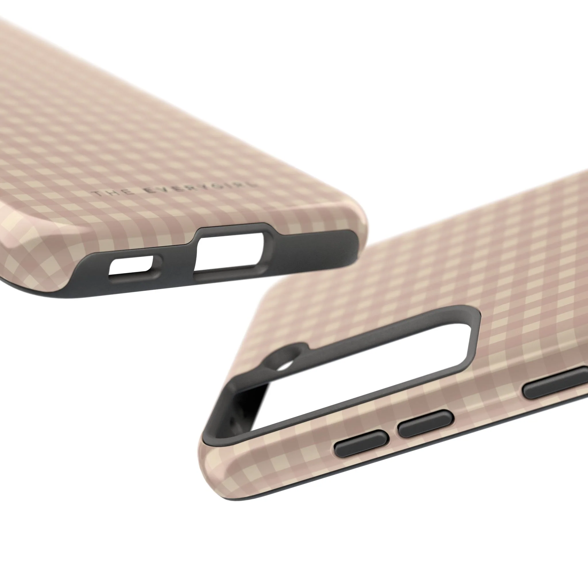 Neutral Blush Gingham IPhone Case - Image 102