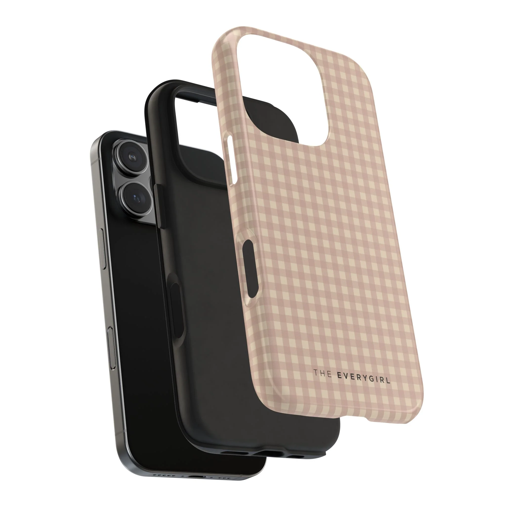 Neutral Blush Gingham IPhone Case - Image 105