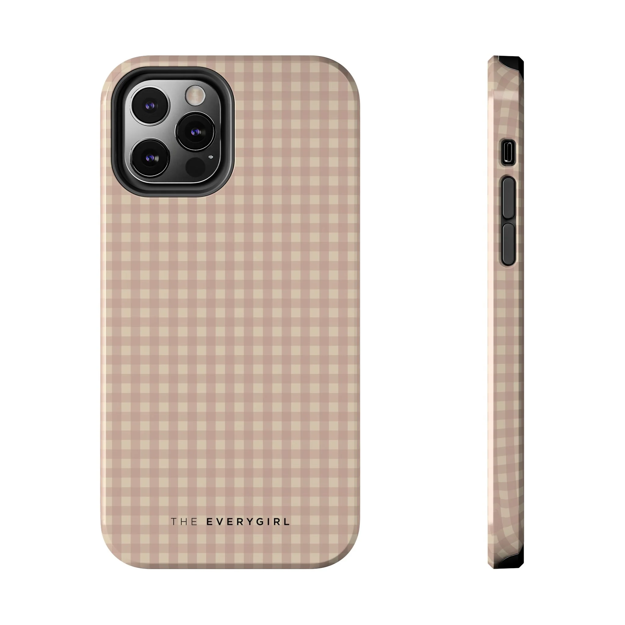 Neutral Blush Gingham IPhone Case - Image 11