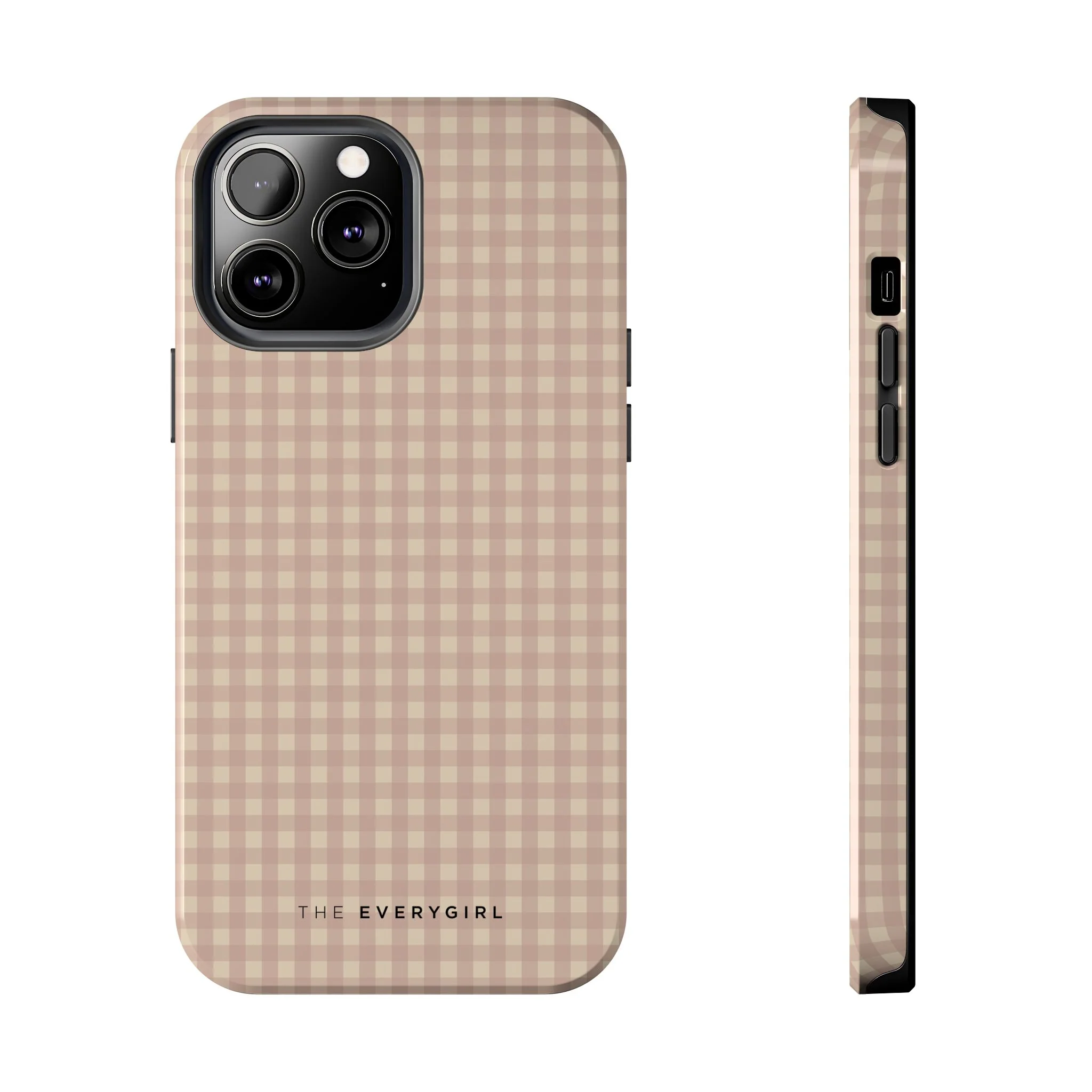 Neutral Blush Gingham IPhone Case - Image 16
