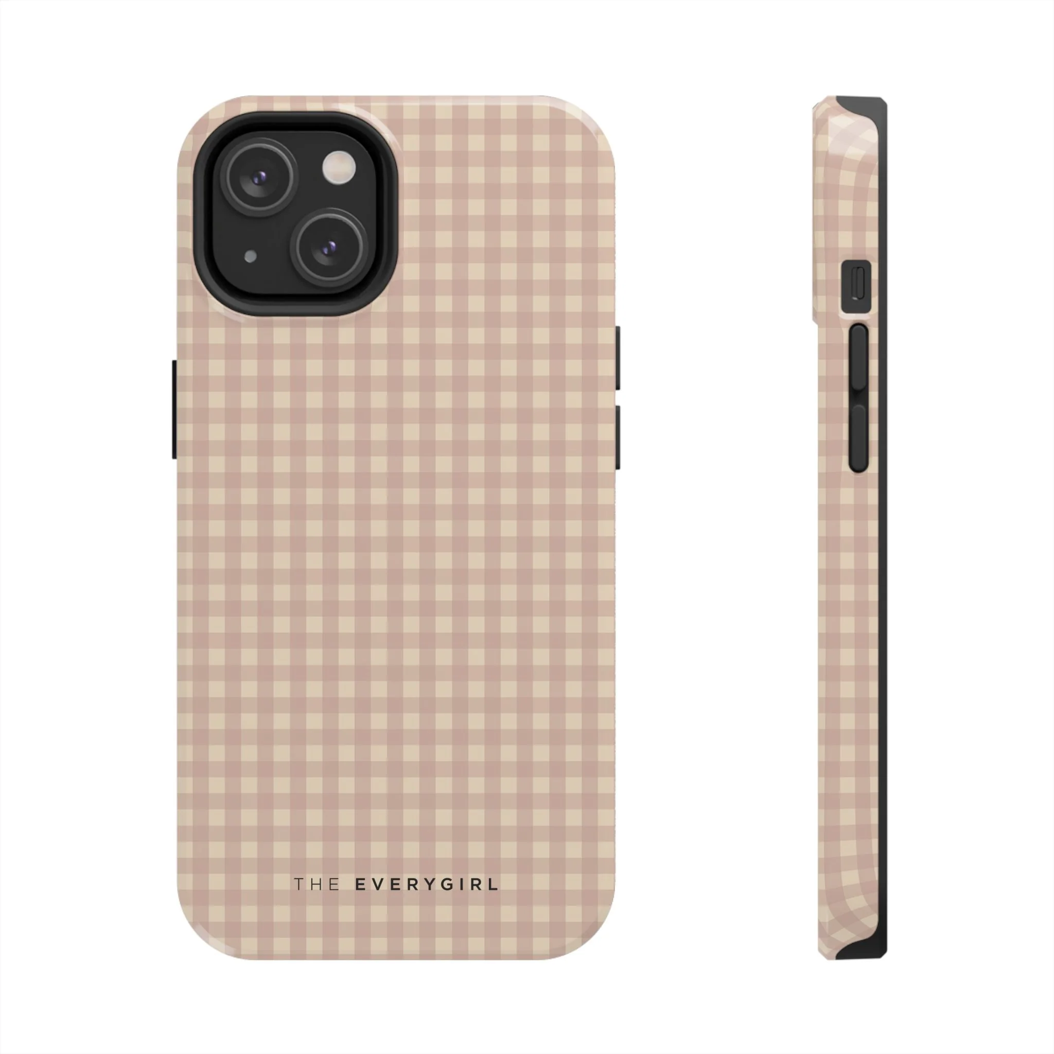 Neutral Blush Gingham IPhone Case - Image 17