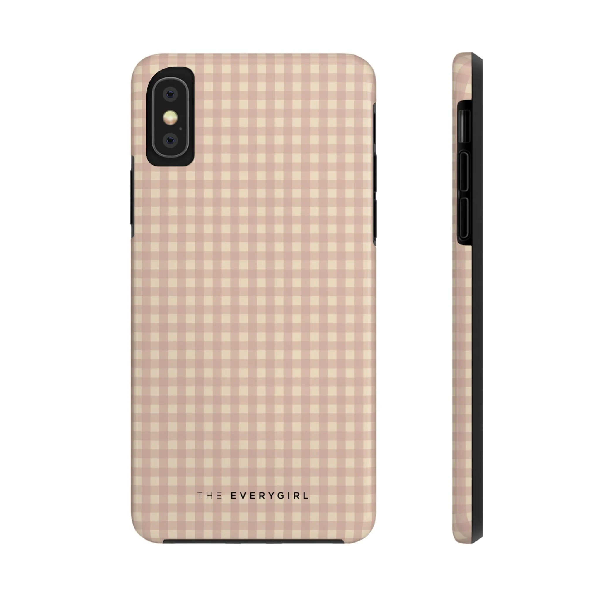 Neutral Blush Gingham IPhone Case - Image 2