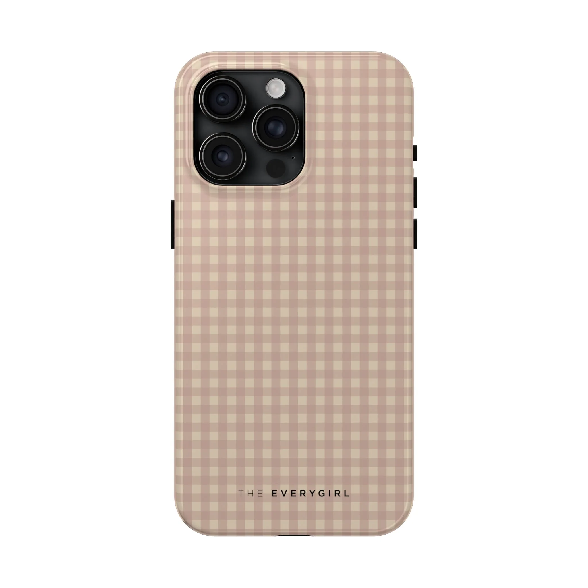 Neutral Blush Gingham IPhone Case - Image 24