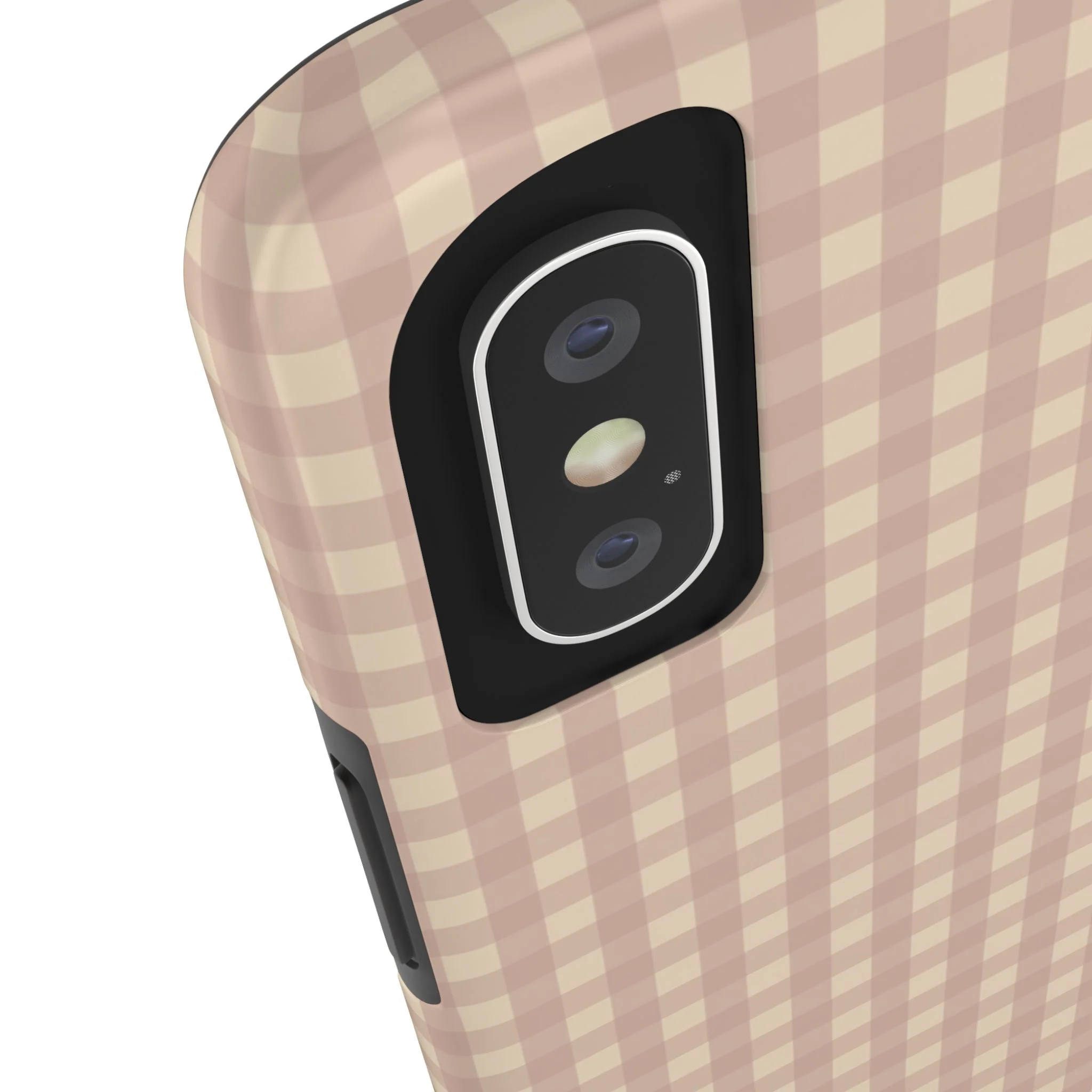 Neutral Blush Gingham IPhone Case - Image 39