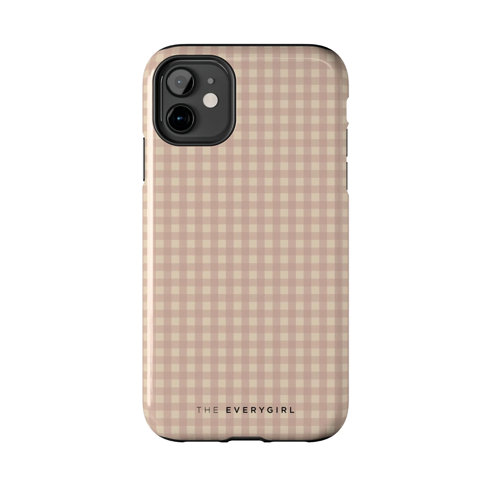 Neutral Blush Gingham IPhone Case - Image 43