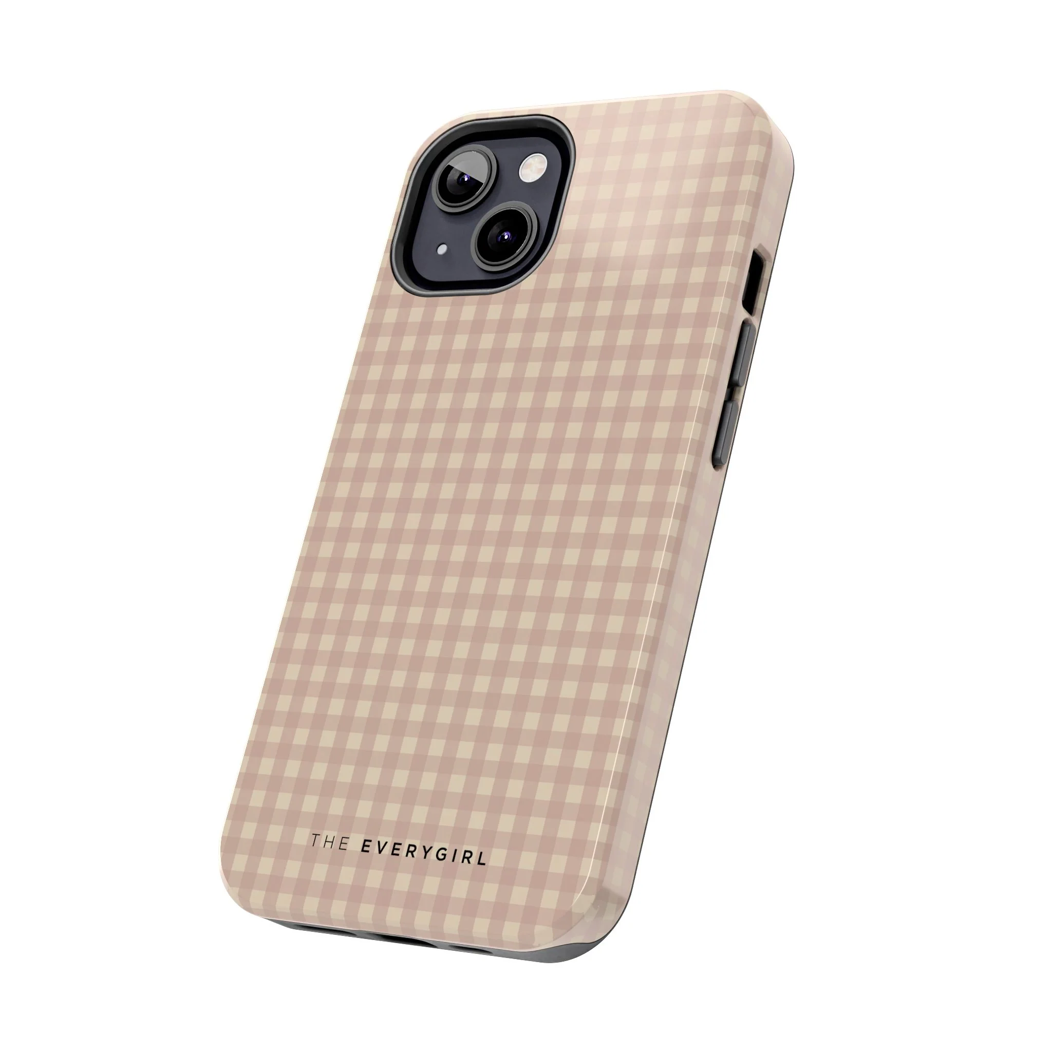 Neutral Blush Gingham IPhone Case - Image 65
